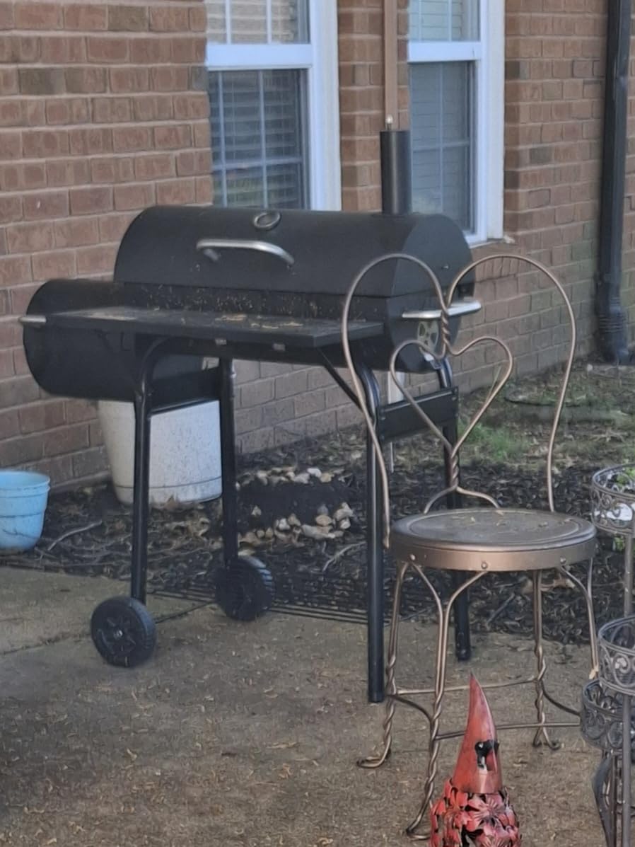 Realcook Charcoal Grill with Offset Smoker: Spacious Barrel Charcoal Grills | with 800 Sq. In. Cooking Space - BBQ Offset Smoker Combo for Backyard Parties Weekend Barbecues Gatherings customer photo 2