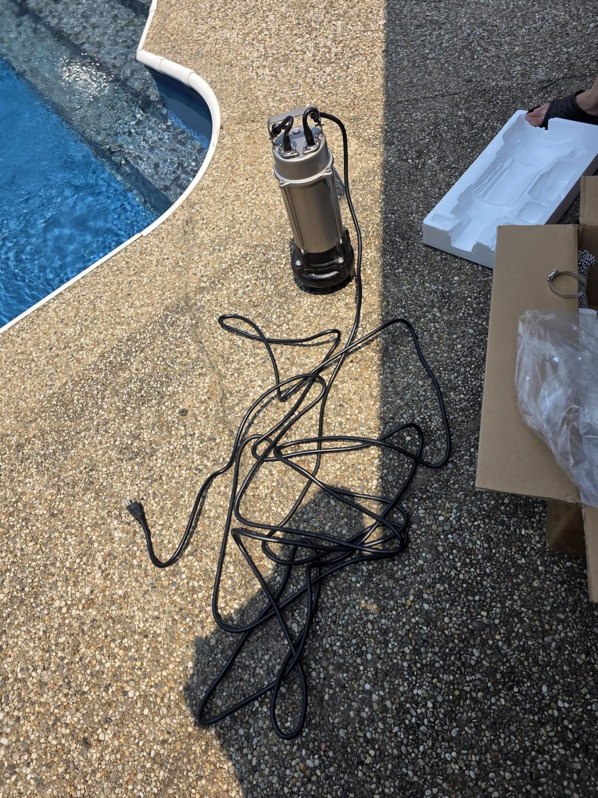 1HP Submersible Sewage Grinder Pump, Stainless Steel Housing, 2