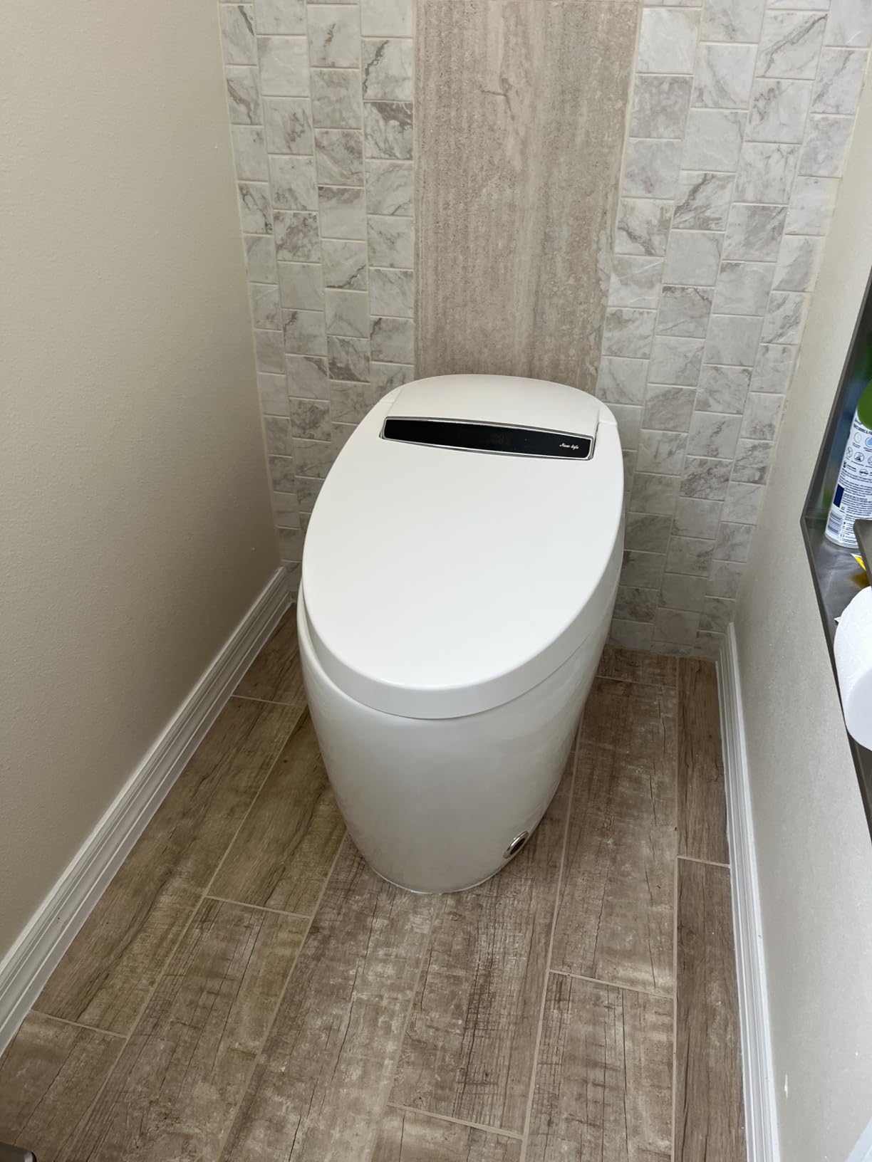 Smart Toilet with Bidet Built in, Dual Flush, Foam Shield, Manual Lid customer photo 1