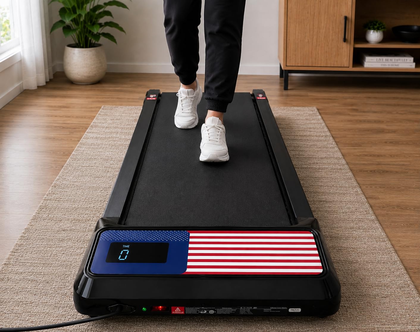 HCOIW Walking Pad Treadmill for Home Office, Portable Under Desk Treadmill | 3-in-1 Foldable Walking Pad with Incline, Quiet, Remote, No Installation, Portable & Easy Storage for Home Office customer photo 1