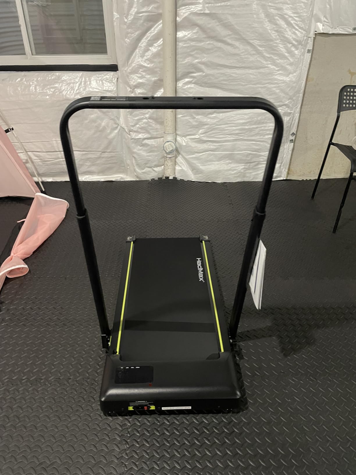 Walking Pad Treadmill with Incline and Height Adjustable Handle Bar | Small Foldable Treadmills for Home, 3.0HP Under Desk Walking Pad, Compact Quiet for Apartment Office customer photo 1