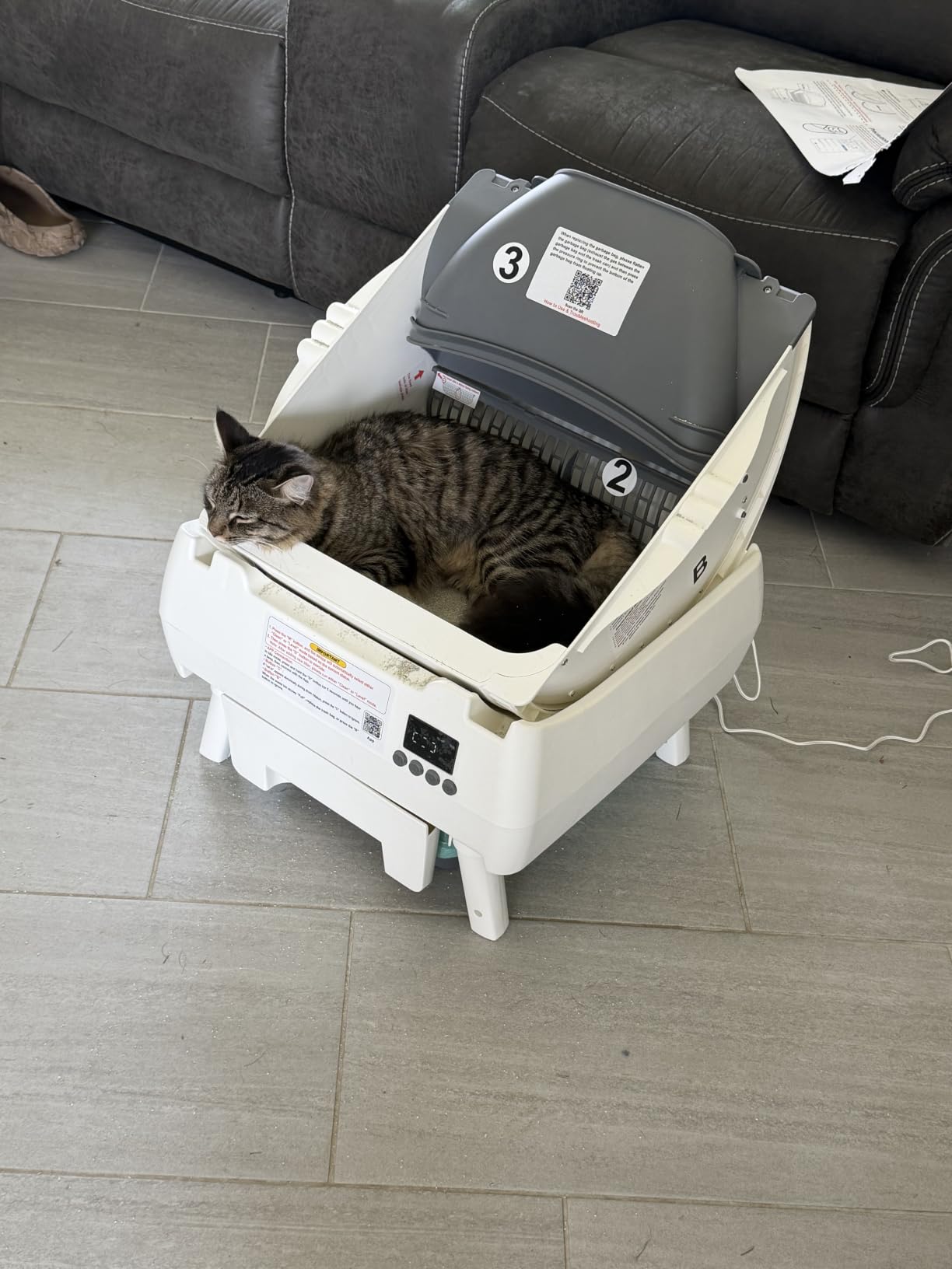 Open-Top App Control Self-Cleaning Litter Box customer photo 1