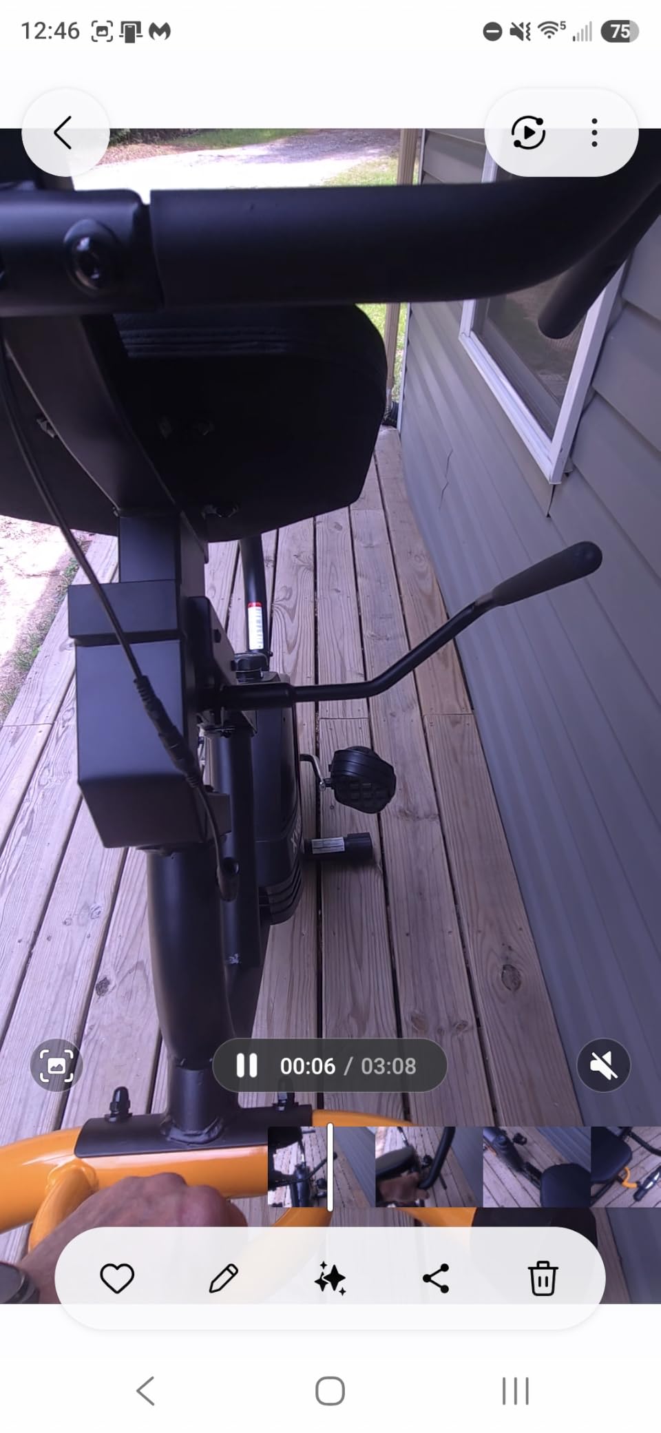 Recumbent Exercise Bike for Home, Recumbent Stationary Bikes for Seniors customer photo 1