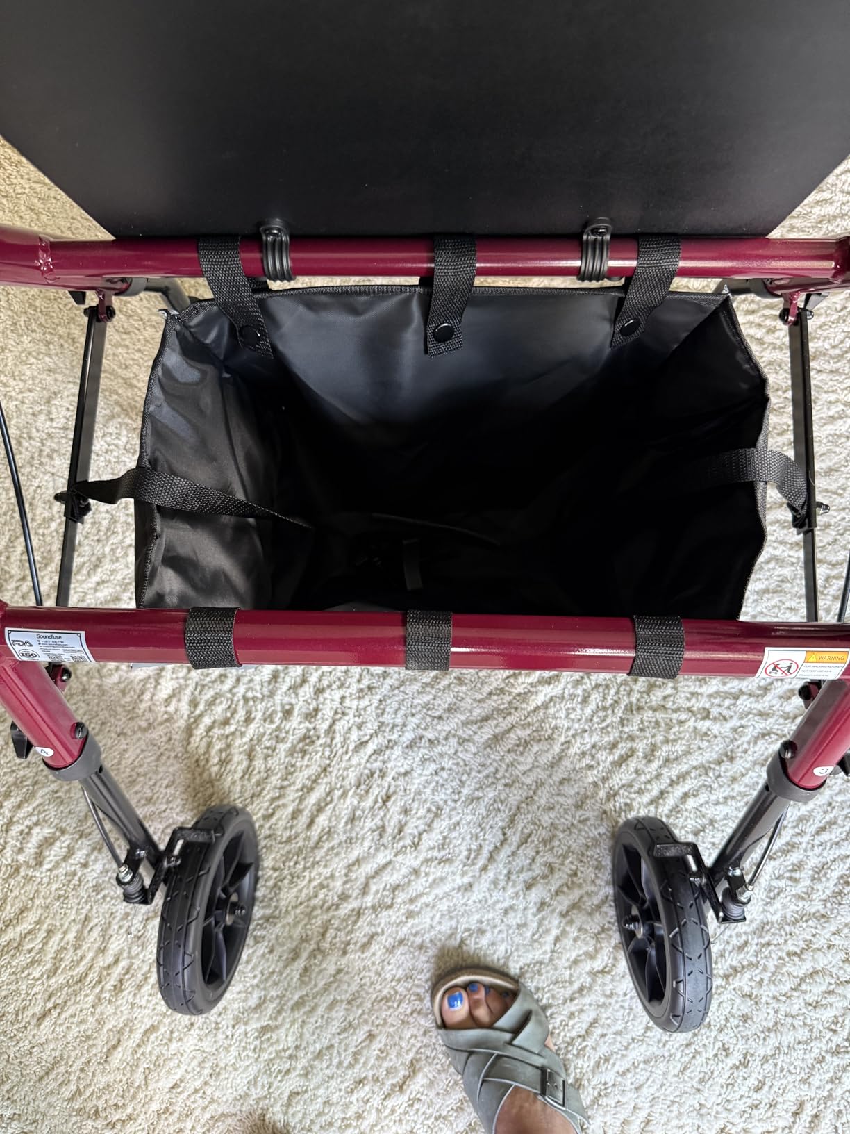 soundfuse Foldable Rollator Walkers for Seniors with Seat, 8