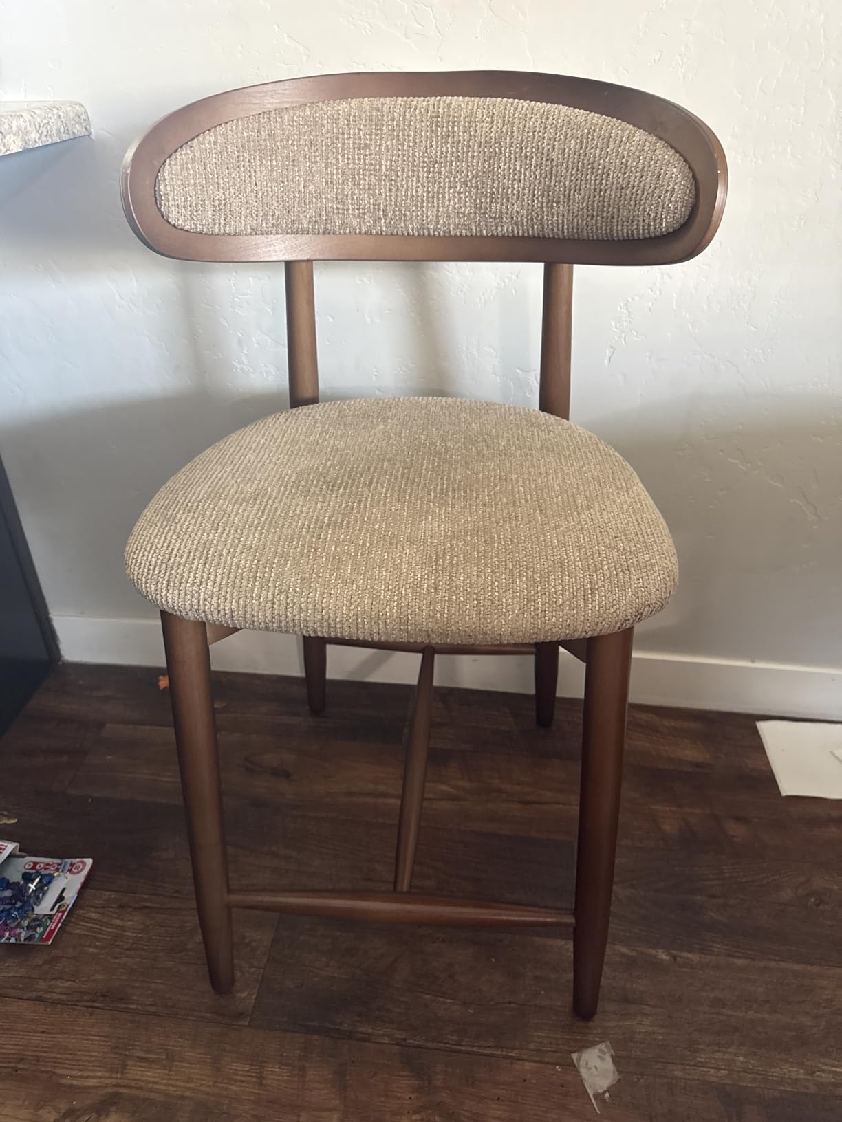 Wooden Bar Stools Set of 3, 24.8