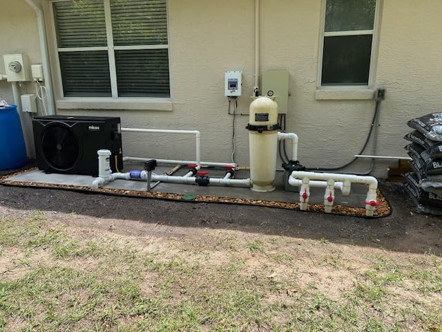 MICOE 18000 BTU Pool Heater for Above Ground Pool Up to 5500 Gallons | Smart APP & Touchscreen Control, Heating & Cooling Modes, Titanium Heat Exchanger, IPX4, Quiet 50dB, COP 4.88, 110-120V customer photo 1