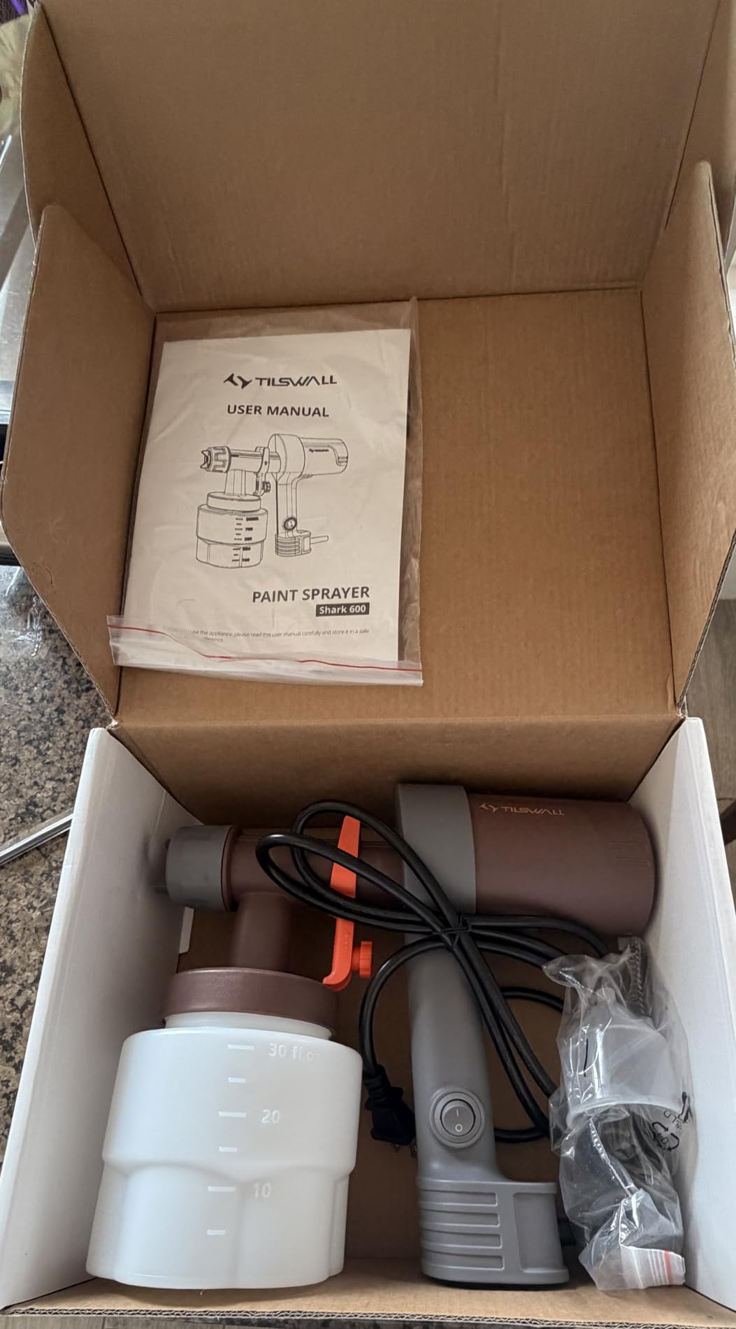Tilswall Shark 600 Ultra-Light HVLP Electric Spray Paint Gun customer photo 2