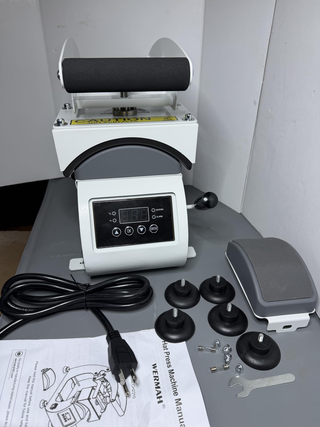 WERMAH Hat Heat Press, Hat Press Machine for Caps with 2 Platens for HTV | Cap Press for Iron On, Vinyl, Sublimation. Precise Heat Transfer for Hats & Caps. Easy to Use at Home, Friendly for Beginners customer photo 1