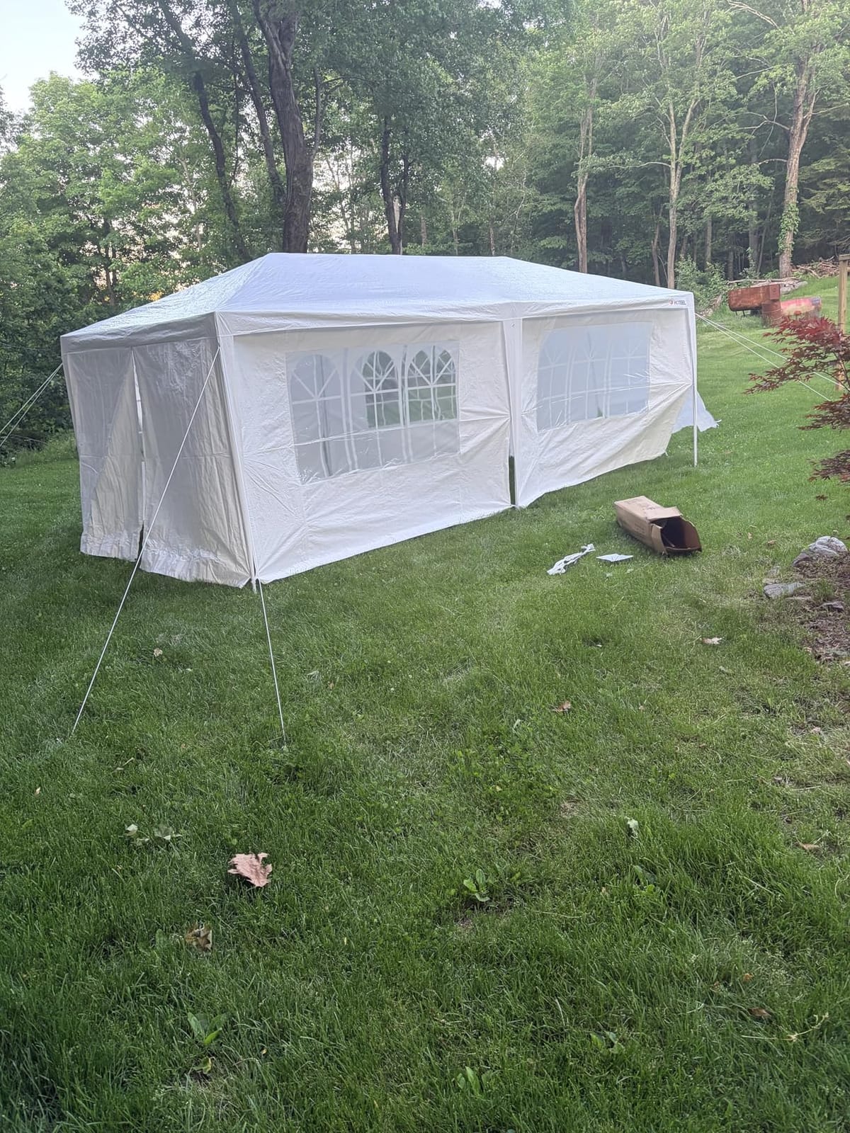 HOTEEL Party Tent 10x30FT, Large Outdoor Canopy Tent, White | 8 Removable Sidewalls, 2 Zipper Doors, 16 Ropes and 36 Stakes, Carpas para Fiestas for Wedding BBQ Backyard Event customer photo 1