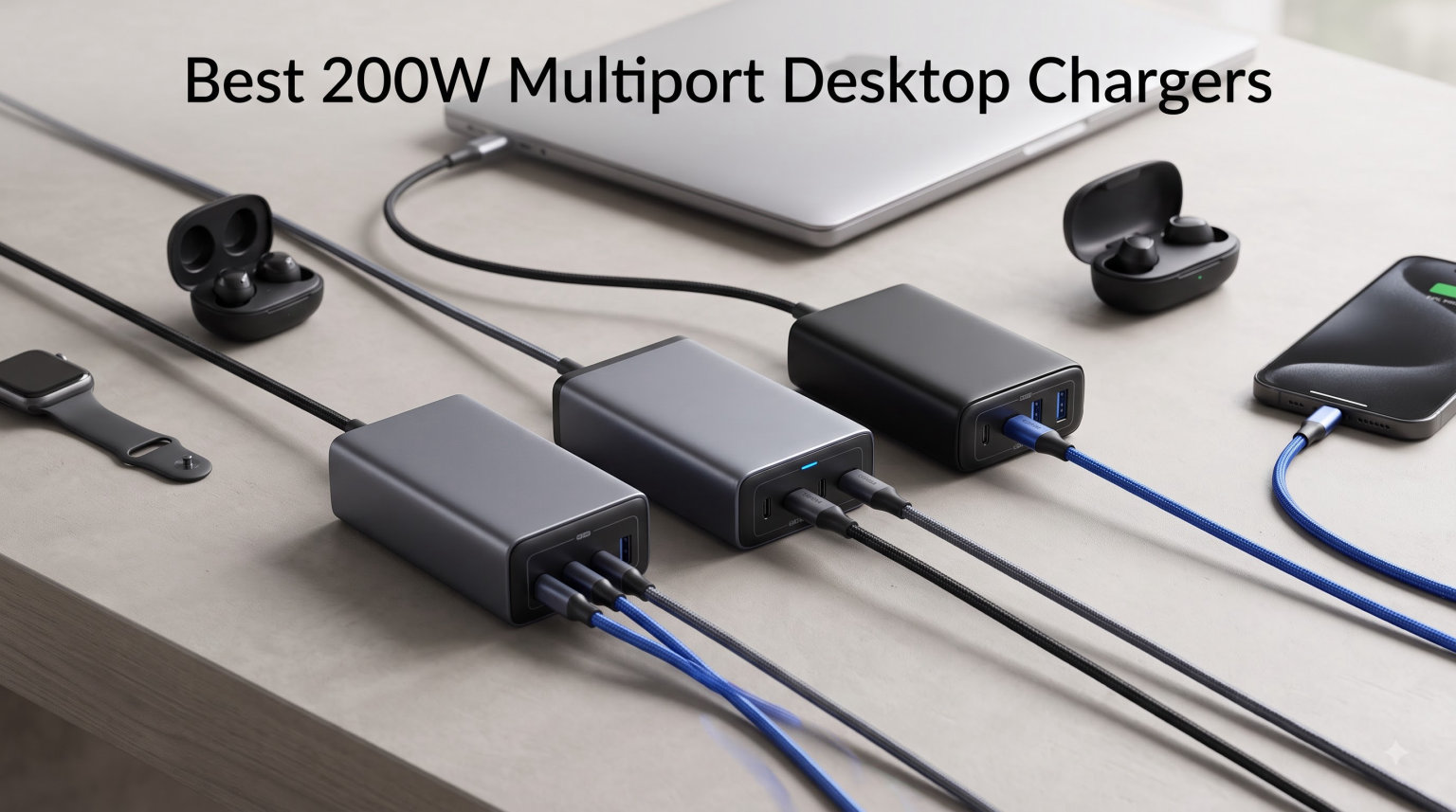 Best 200W Multiport Desktop Chargers