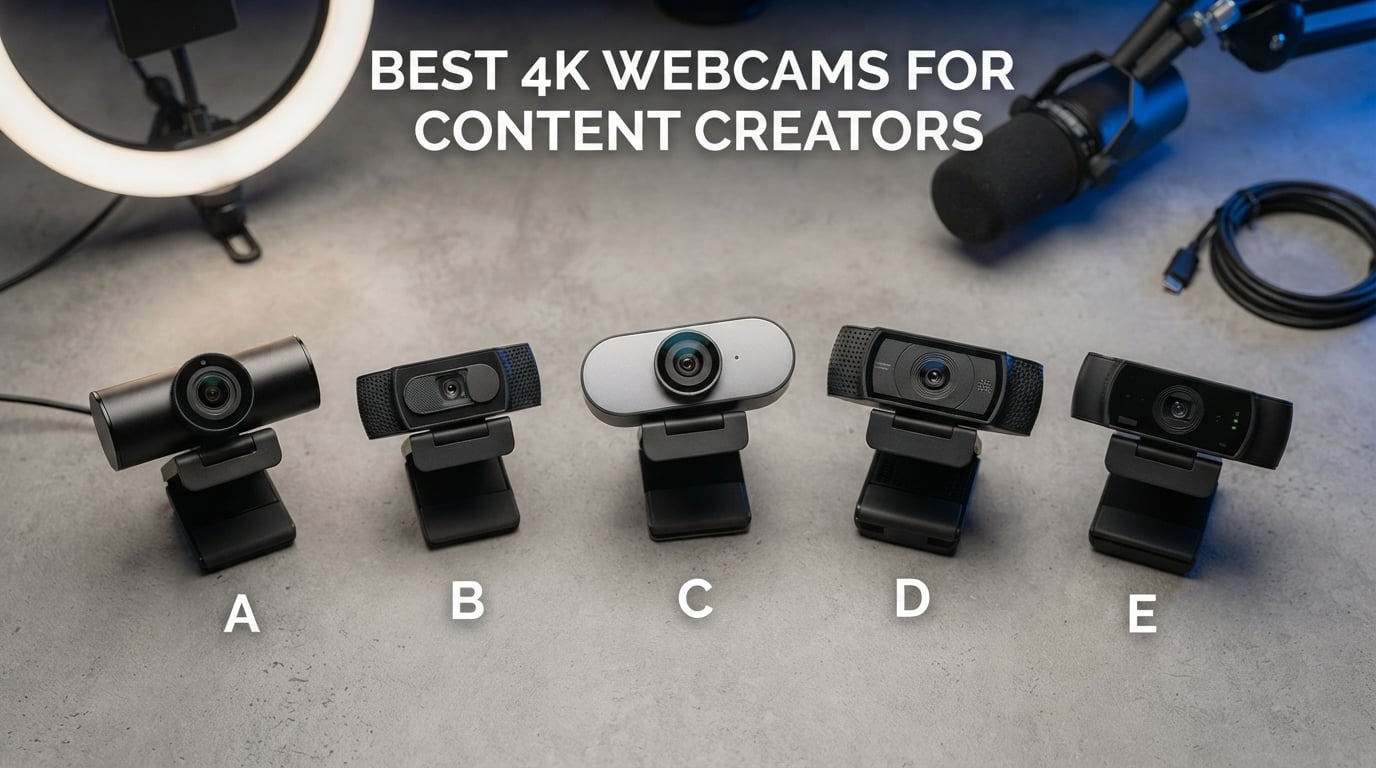 Best 4K Webcams for Content Creators