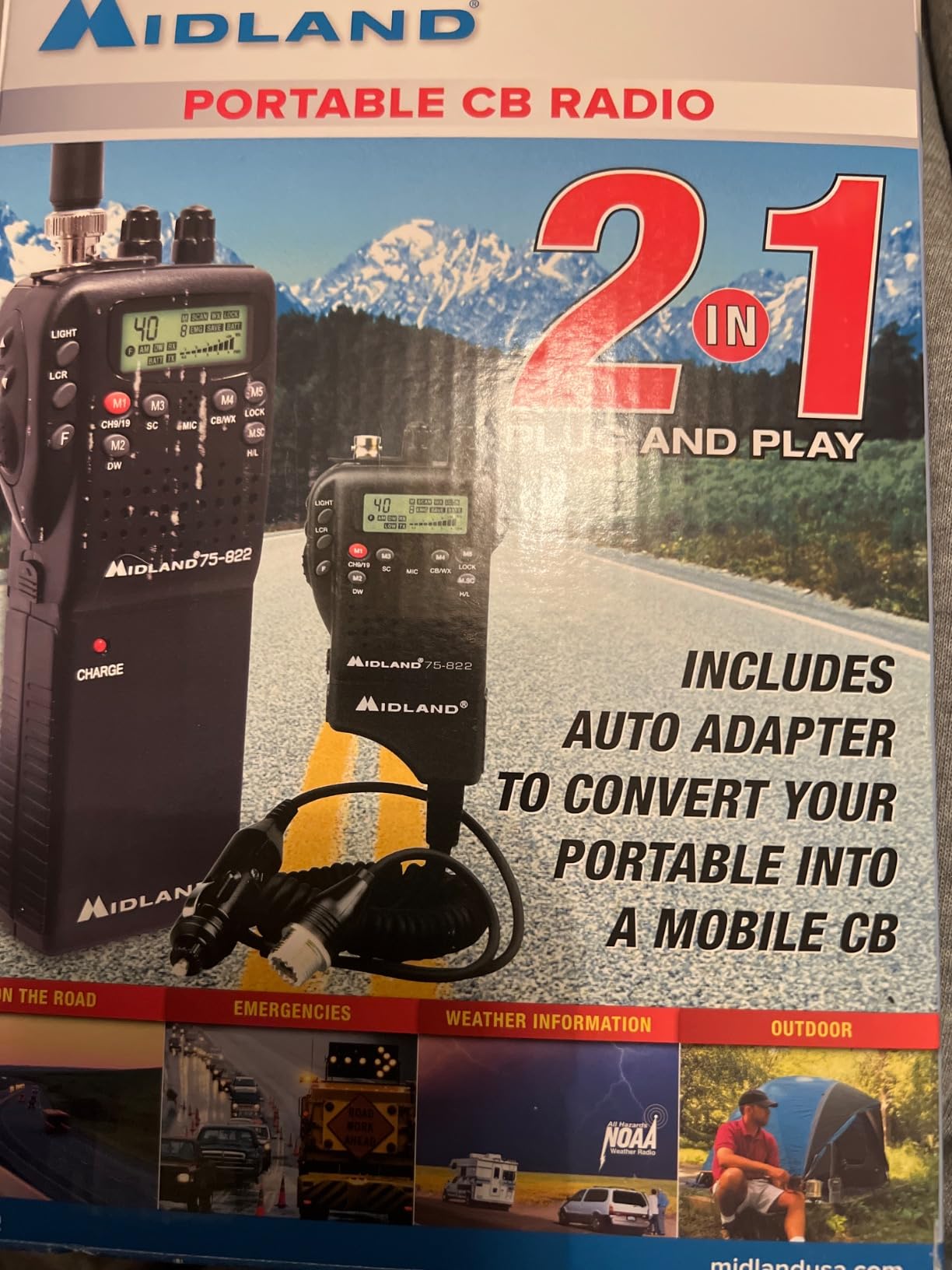 Midland 75-822 AM/FM Handheld CB Radio & Mobile CB Radio customer photo 1