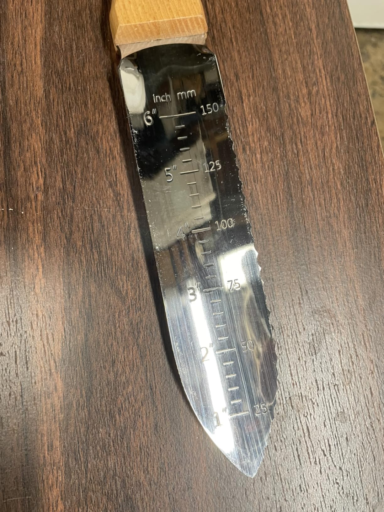 NISAKU NJP650 The Original Hori Hori Namibagata Stainless Steel Weeding Knife, 7.25-Inch Blade customer photo 1