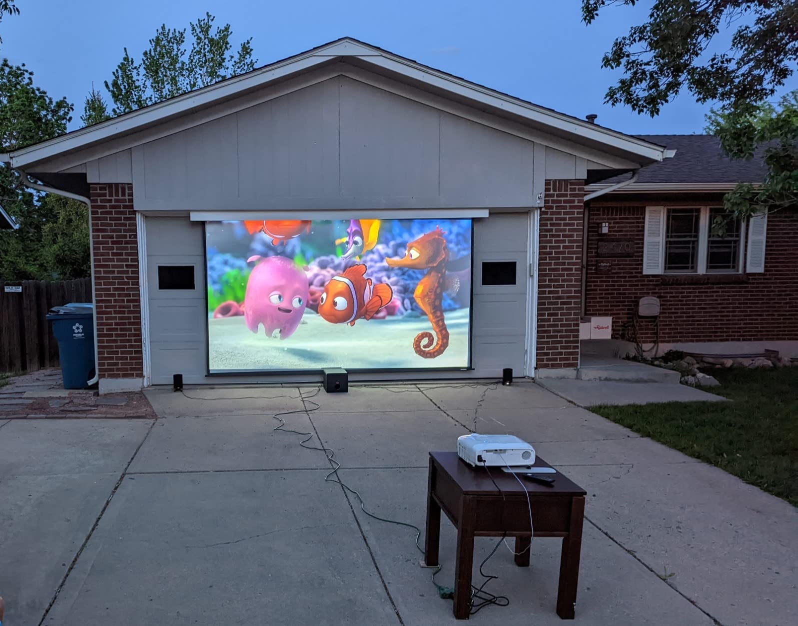 Elite Screens Manual Series, 150-INCH 16:9, Pull Down Manual Projector Screen with AUTO LOCK, Movie Home Theater 8K / 4K Ultra HD 3D Ready, 2-YEAR WARRANTY, M150UWH2 customer photo 2