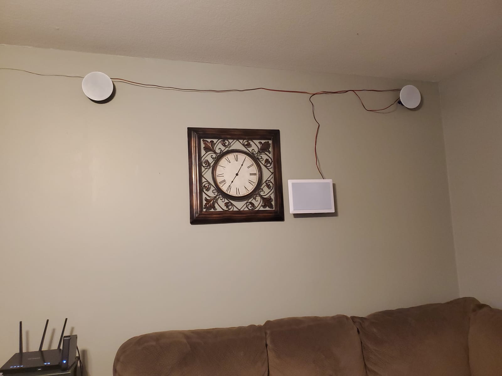 Pyle Two Way Stereo Sound Speaker - Dual Professional Audio Speakers System - In Wall / In Ceiling White Mount Flush, 6.5