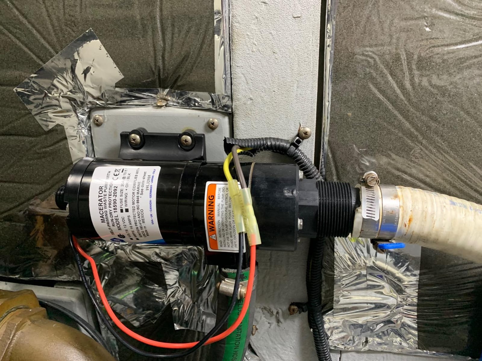 Jabsco 12V DC Macerator Pump for RVs/Boats - Efficient 43 L/min Waste Transfer for Black Water Tanks Up to 200 Gallons - Compact Design, 4-Blade Chopper, Self-Priming, Dry-Run Protection customer photo 2