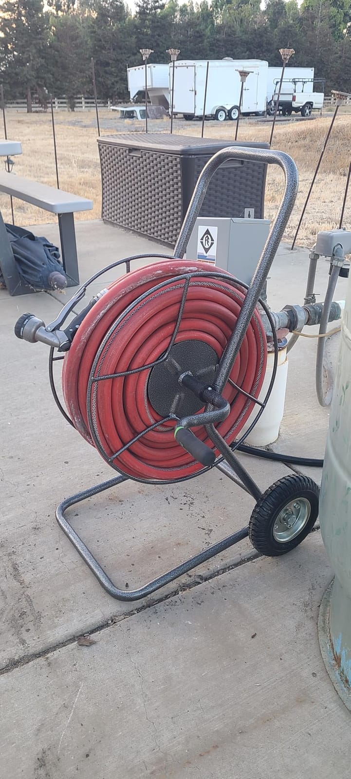 Yard Butler Hose Cart, Metal Hose Caddy, 2 Wheels, 200 Feet customer photo 1