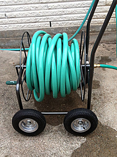 Yard Butler Hose Cart, Metal Hose Caddy, 2 Wheels, 200 Feet customer photo 2
