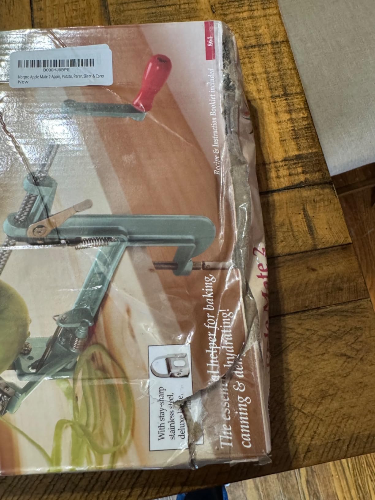 Norpro Apple Mate 2 Apple Peeler, Red customer photo 2