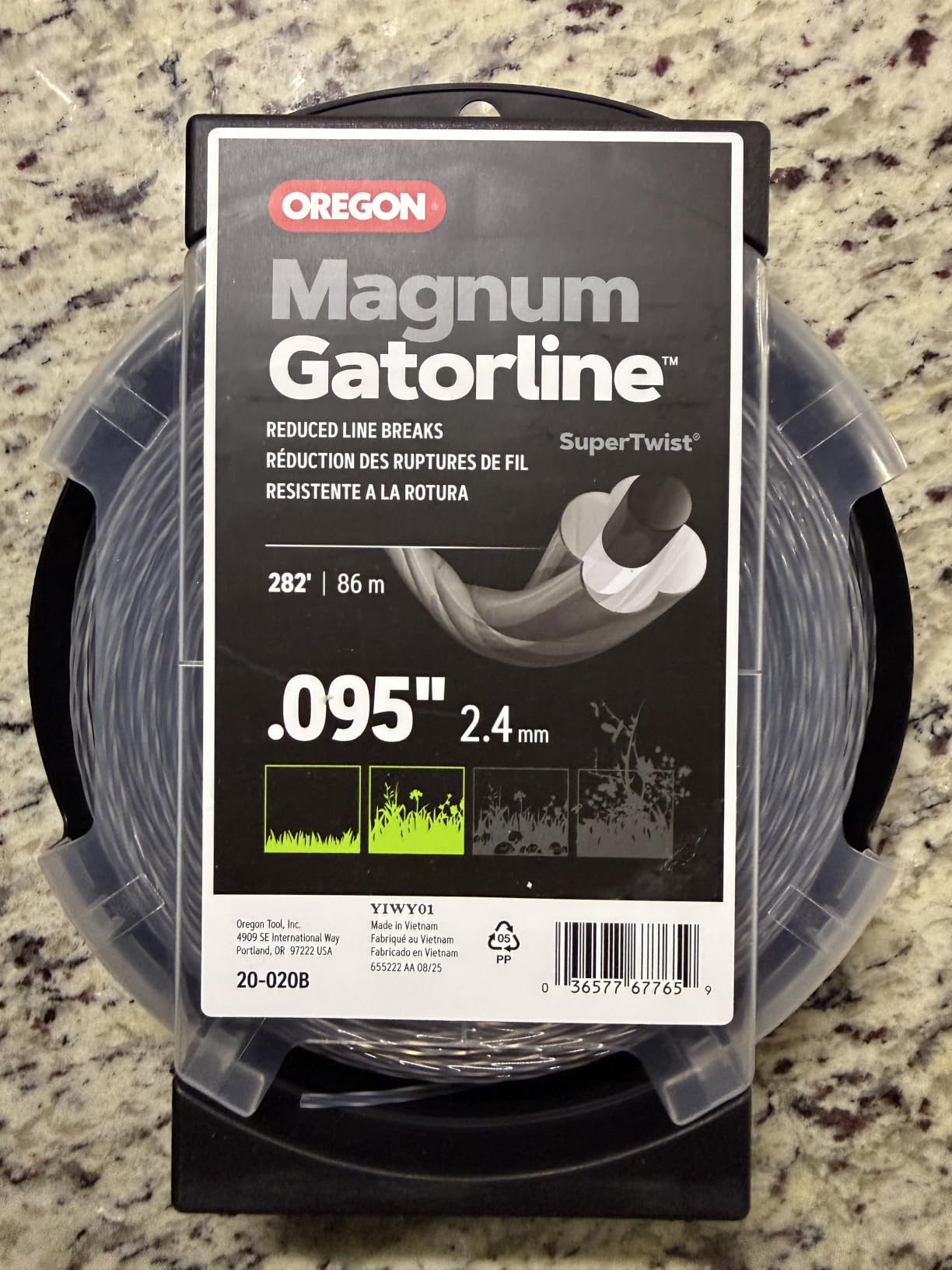 Oregon Magnum Gatorline 095 Trimmer Line Heavy Duty, .095