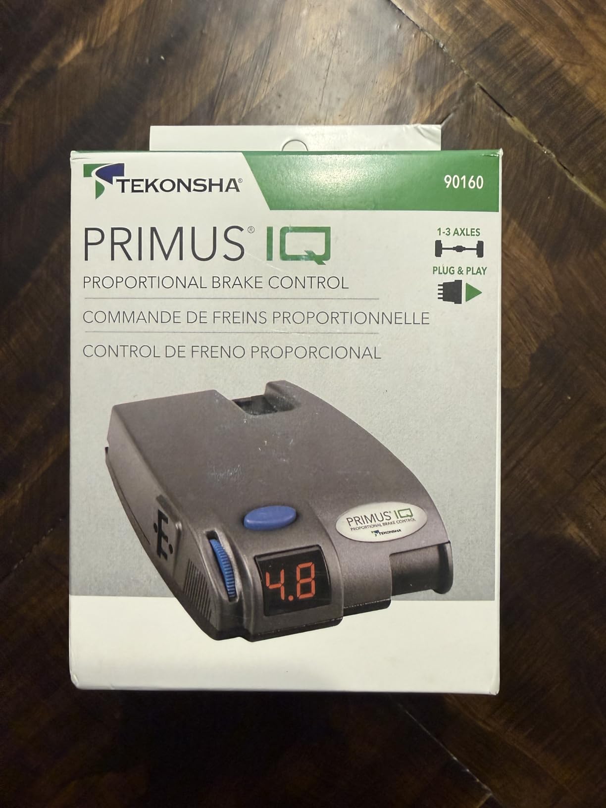 Tekonsha 90160 Primus IQ, Proportional Brake Controller for Trailers with 1-3 Axles, compatible with Ford, GM, Chevy, Dodge, RAM, Toyota, Jeep. Wiring Harness Sold Separately. customer photo 1