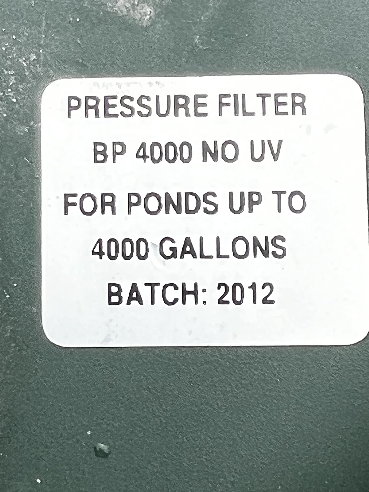 Tetra Pond Bio-Active Pressure Filter, for Ponds Up to 1500 Gallons customer photo 1