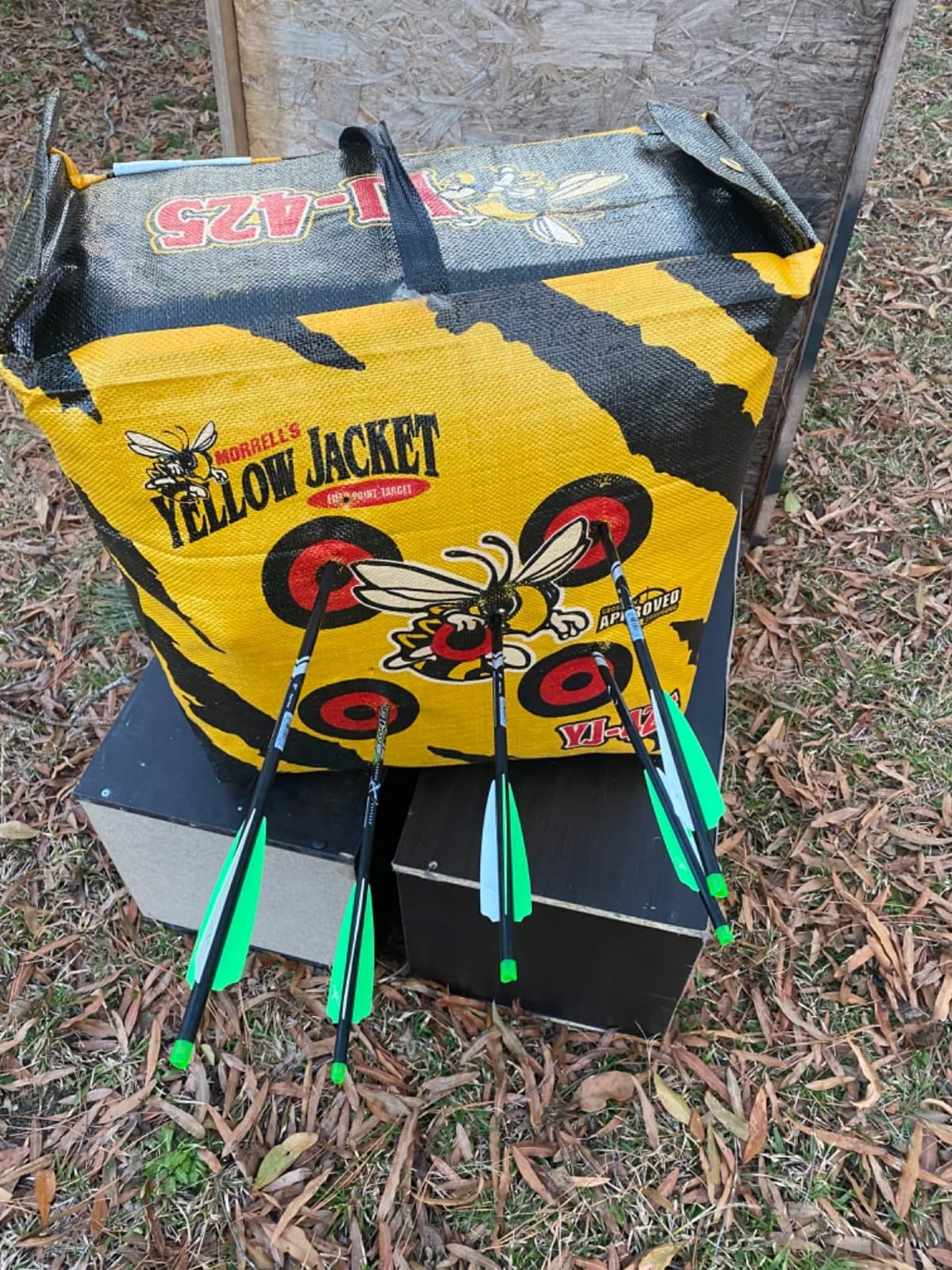 Morrell Yellow Jacket YJ-425 Outdoor Portable Archery Bag Target with 2 Shooting Sides, 10 Bullseyes, and Carry Handle, Yellow - Adult Field Point Backyard Practice Target customer photo 2