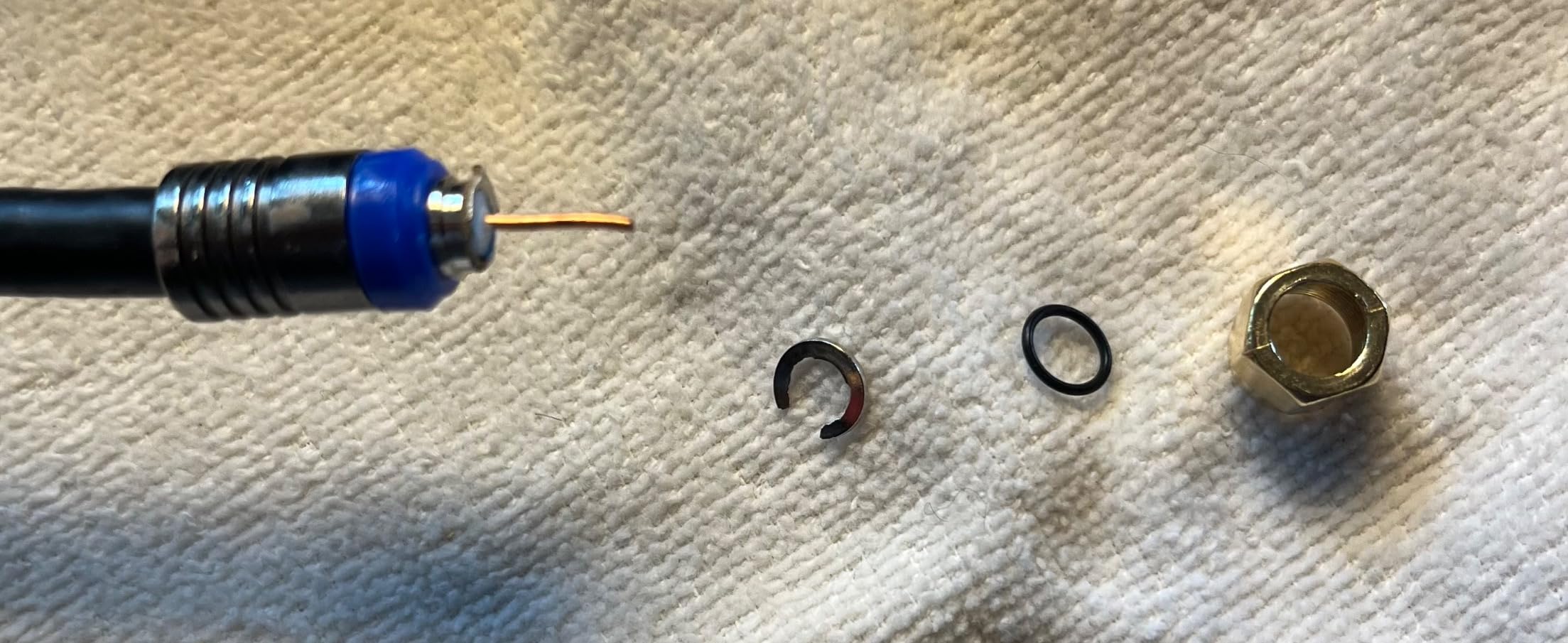 GE RG6 Coaxial Cable, 50 ft. F-Type Connectors, Quad Shielded Coax Cable customer photo 1