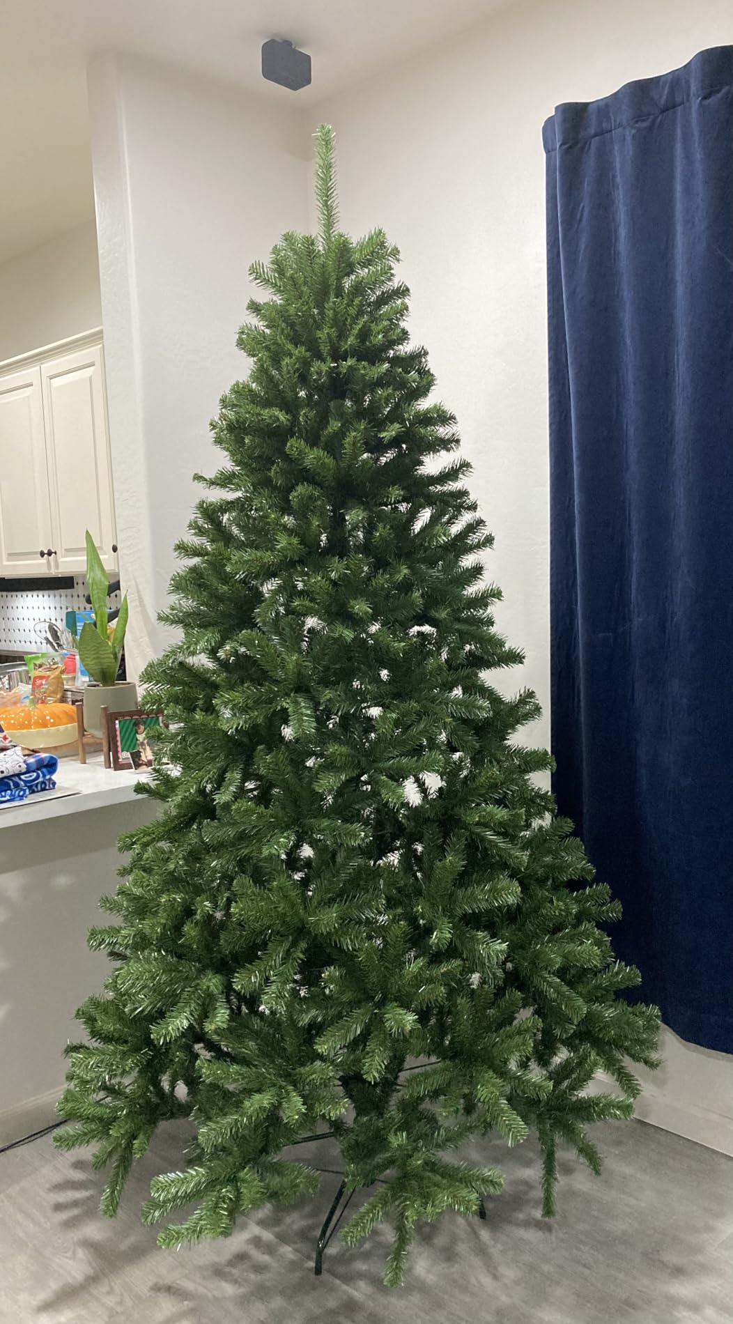 National Tree Company 7.5ft Unlit North Valley Spruce Christmas Tree | 1,346 Tips, Includes Stand, Artificial, Green customer photo 1