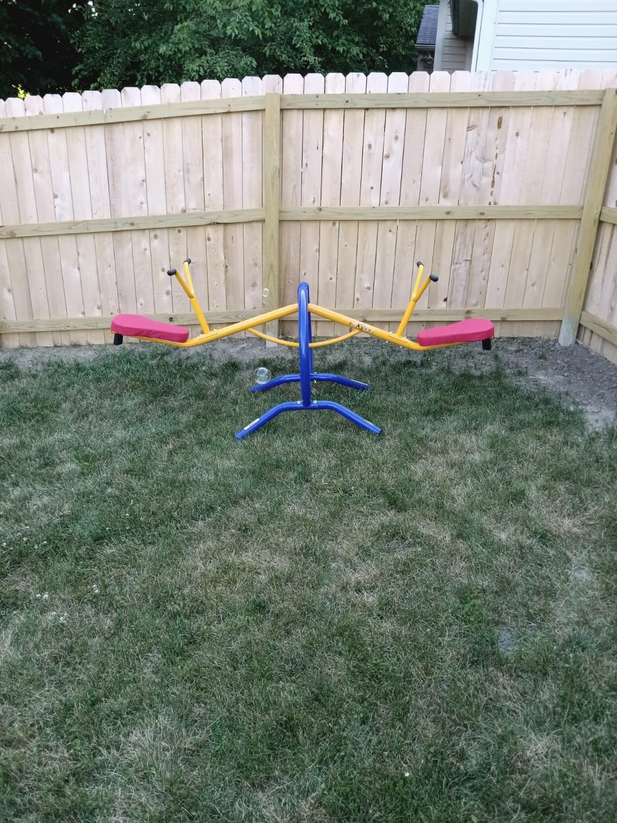 gym dandy Teeter-Totter Home Seesaw Playground Set TT-210, Multi Colored, 37.00 x 31.00 x 85.50 inches customer photo 2