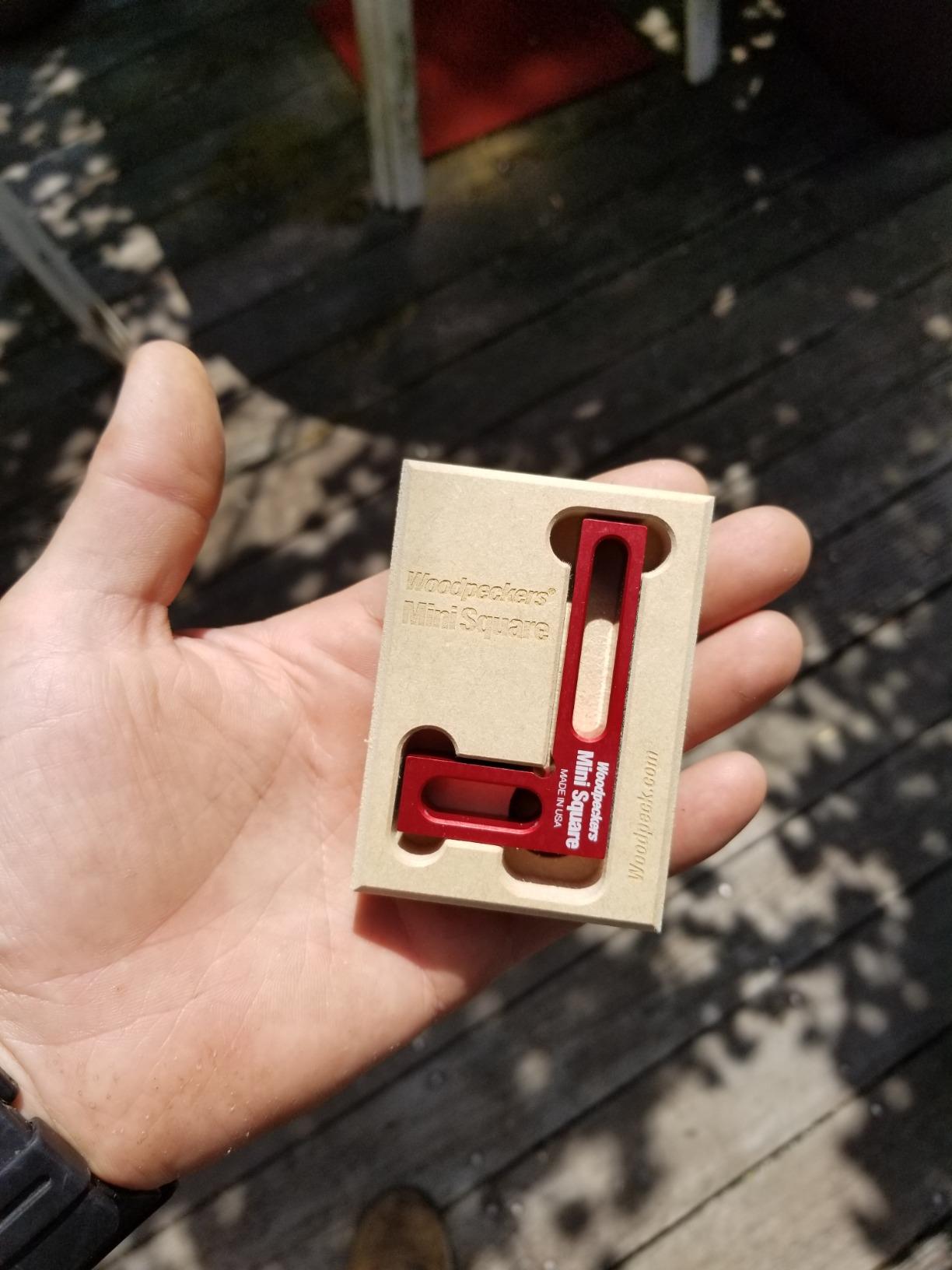 Woodpeckers Mini Square, Made in USA, Small Pocket Woodworking Square for Setup, Assembly, Checking Cutting Edge customer photo 2