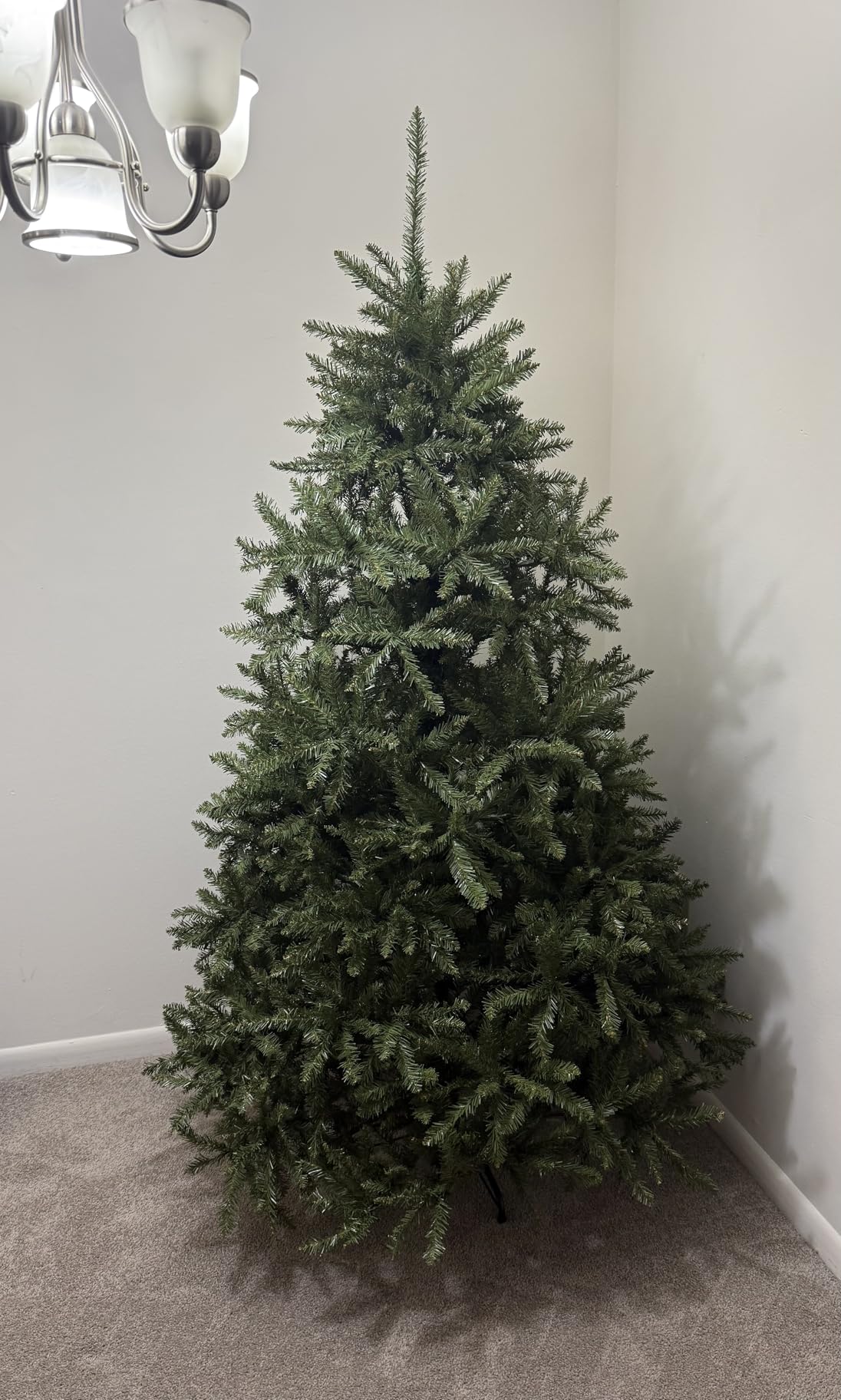 National Tree Company 7.5ft Unlit Dunhill Fir Artificial Christmas Tree | 2,514 Tips, Includes Stand, Green customer photo 1