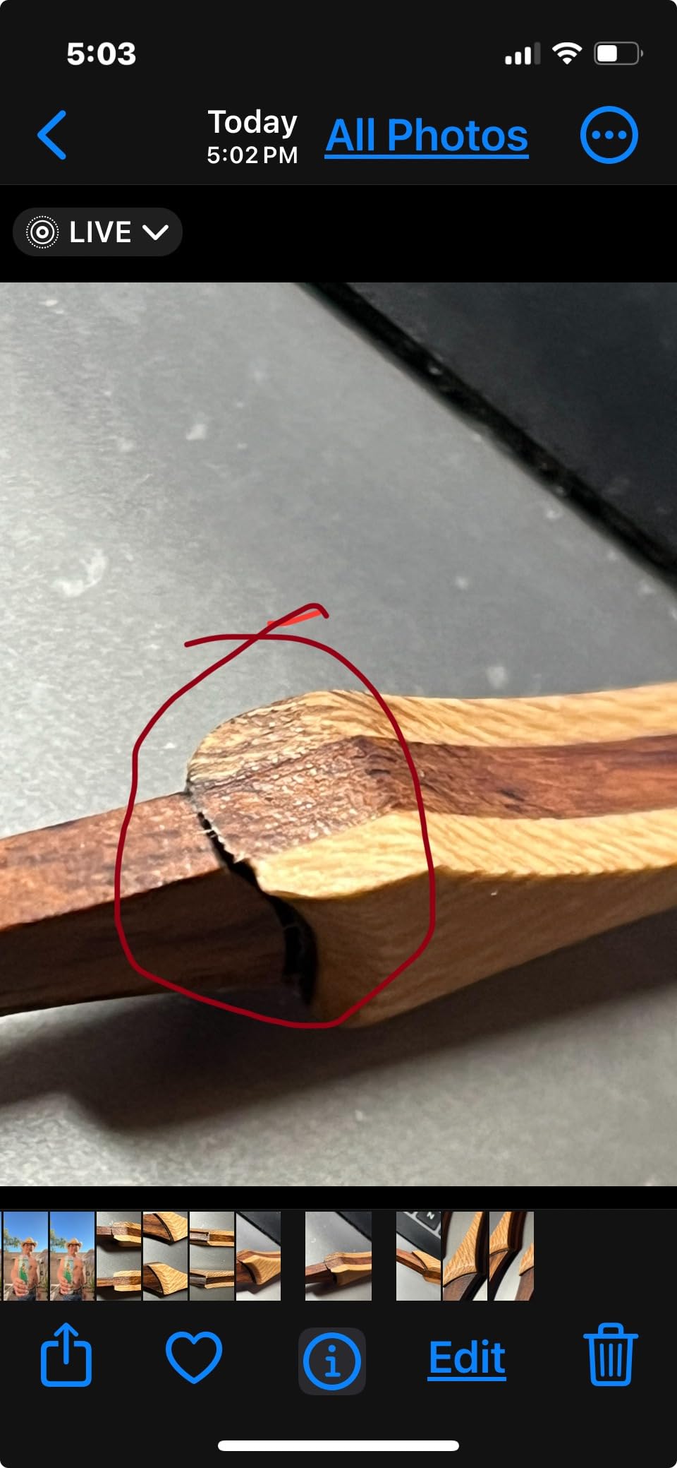 Dulcimer Hammers, Hearts, Rosewood customer photo 2