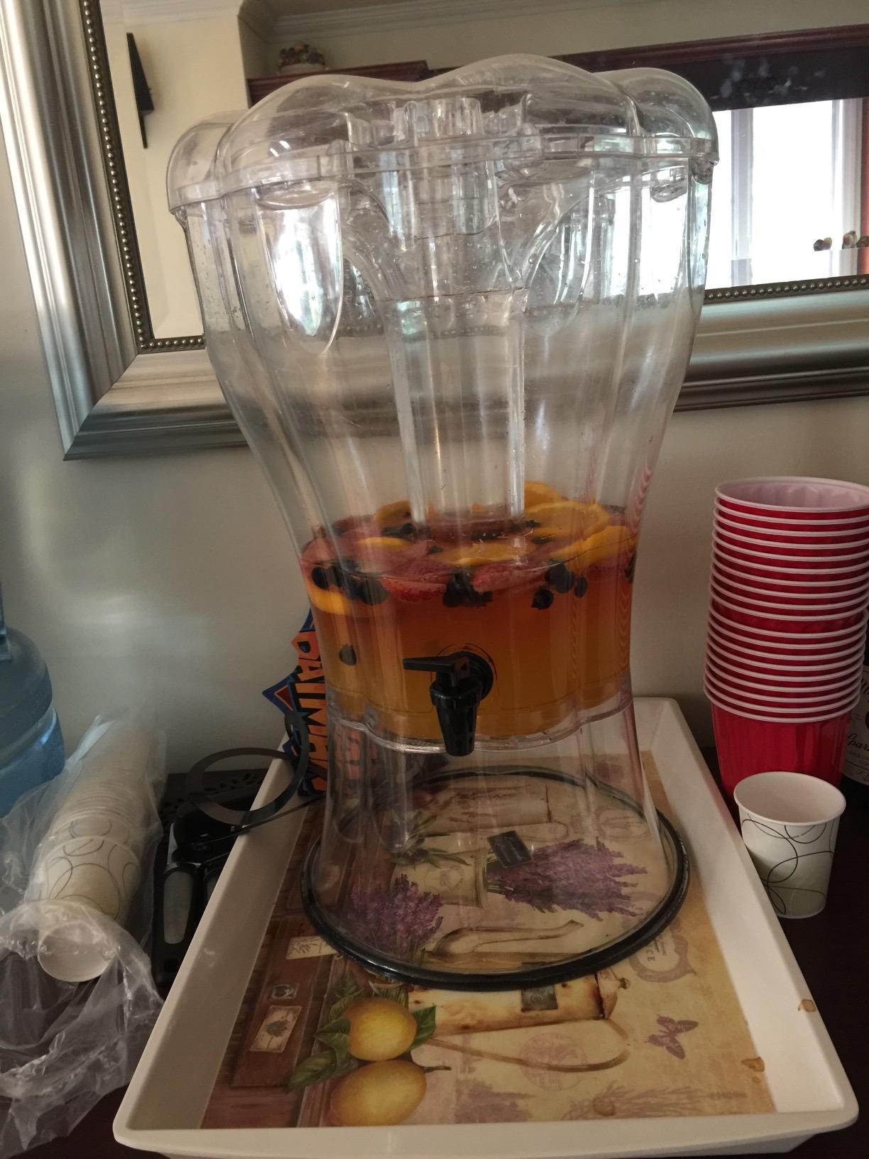 Buddeez 3.5 Gallon Beverage Dispenser with Stand, Spigot and Ice Cone customer photo 2