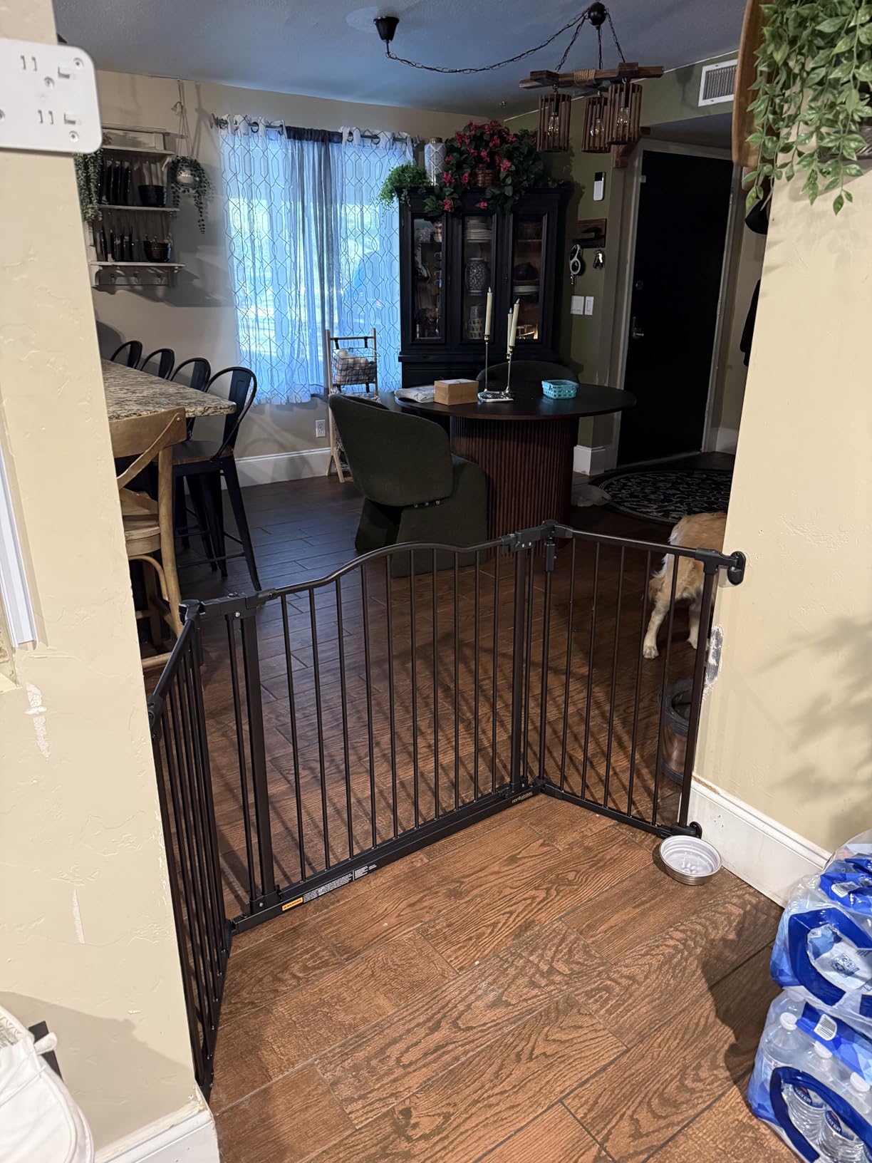 Toddleroo by North States - Deluxe Decor Safety Gate: Hardware Mounted Extra Wide Metal Baby Gate - Adjustable Child Gate - 38.3 to 72 Inches Wide - 30 Inches Tall - Matte Bronze customer photo 2