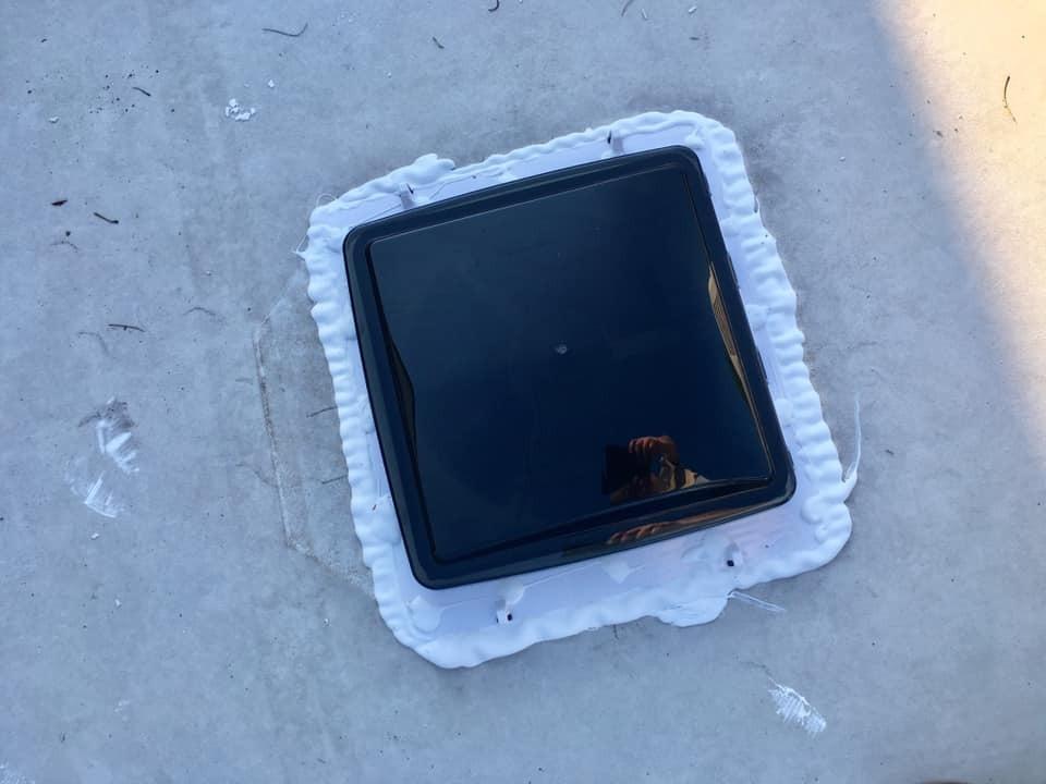 MAXXAIR Maxxfan Plus High Powered 10-Speed RV Intake and Exhaust Fan - Manual or Remote Control Electric Opening, Easy Ceiling Controls, Rain Sensor with Automatic Lid Closure, Smoke (00-04500K) customer photo 1