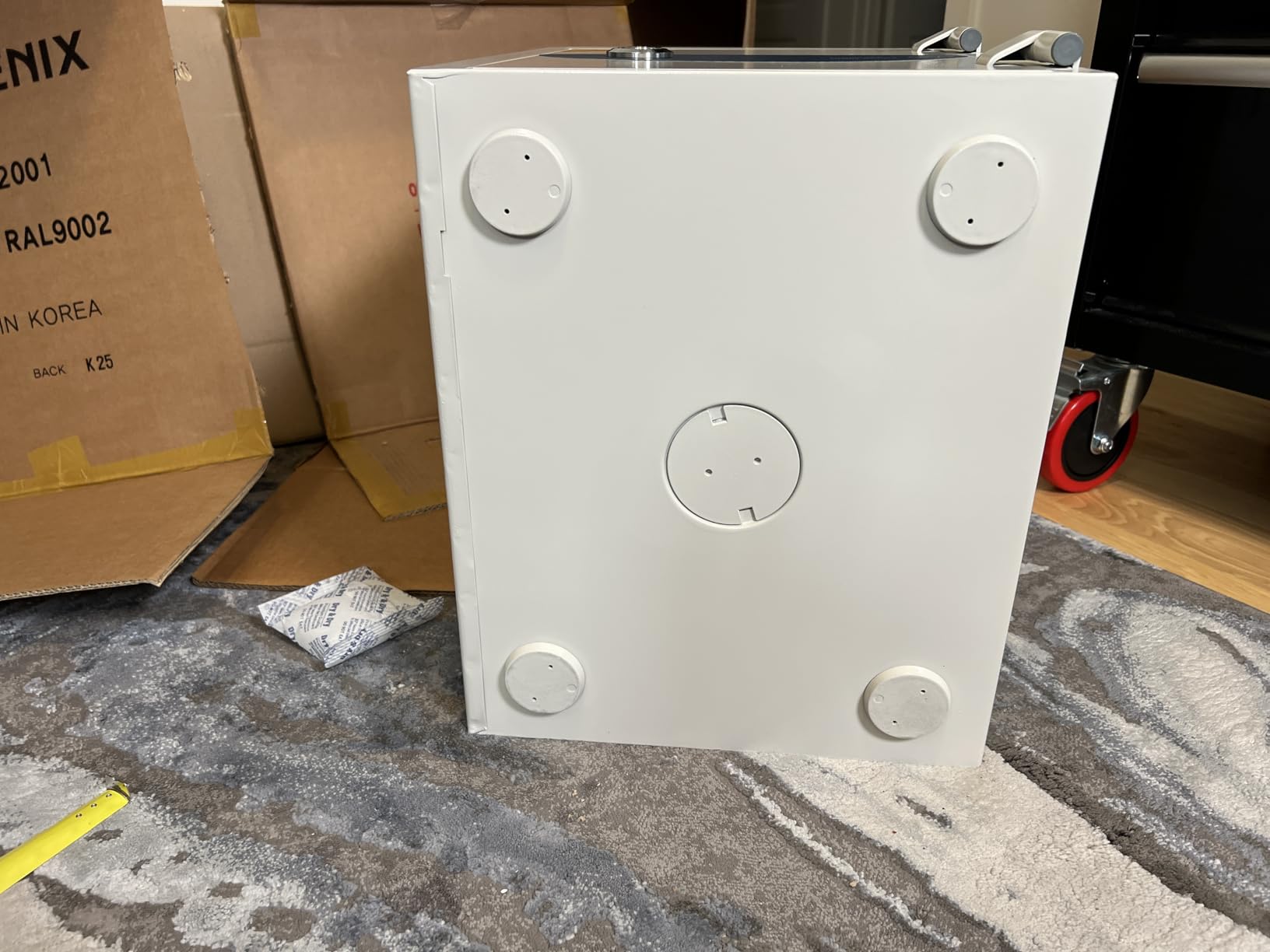 Fireproof Data Media Safe for DLT LTO Tapes, 0.58 cu ft | Class 125 2-Hour Fire Rated, Protects DLT, LTO, Hard Drives, CDs & Magnetic Media, Key Lock, Impact Tested, Model 2002 customer photo 1