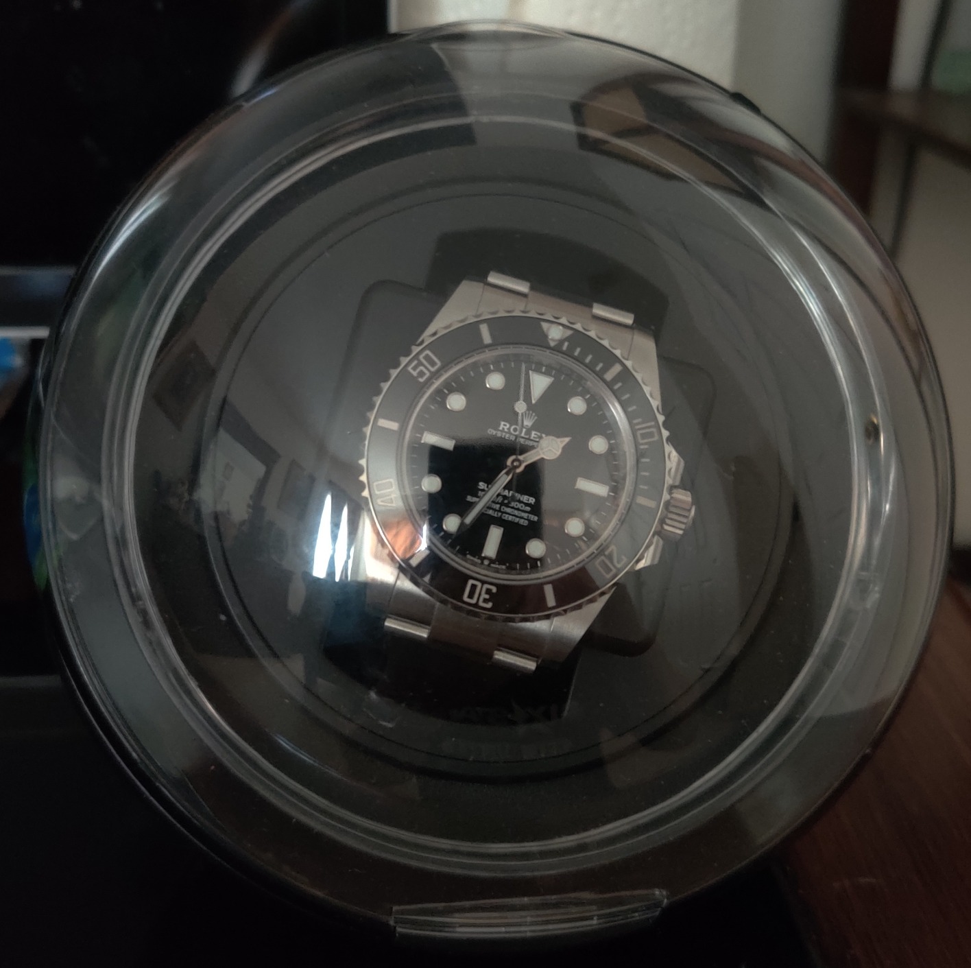 Watch Winder for Automatic Watches - Direct Drive Motor, Touch Button Settings, 12 Settings, Display Light, Adjustable Pillow, Compact Design - Single Watch Winder for Rolexes customer photo 1