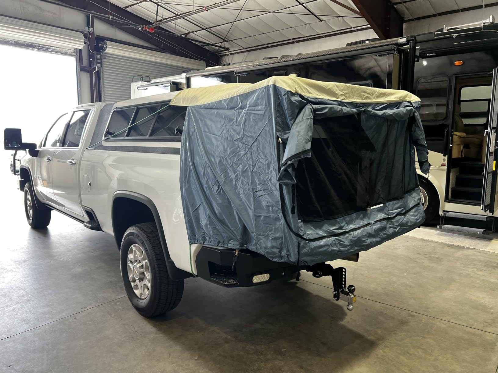 DAC Full-Size Truck Bed Tent for Caps– Fits Ford F-150, Chevy Silverado, Toyota Tundra, Tacoma (2005+), Tailgate ≥ 58