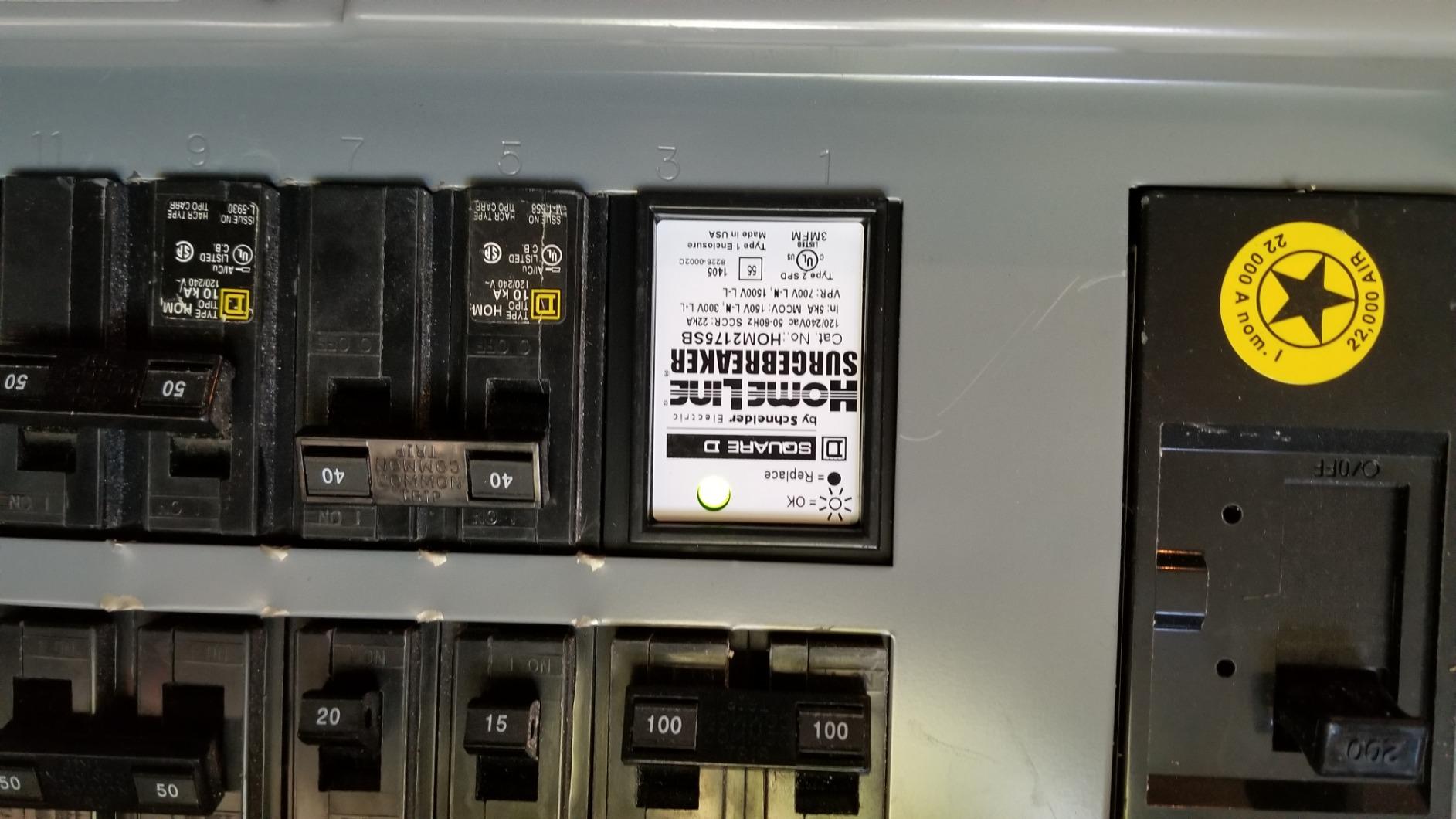 Square D by Schneider Electric HOM2175SB Homeline SurgeBreaker, Surge Protection Device, 25kA, 120/240V, 1-Phase, 3-Wire customer photo 1