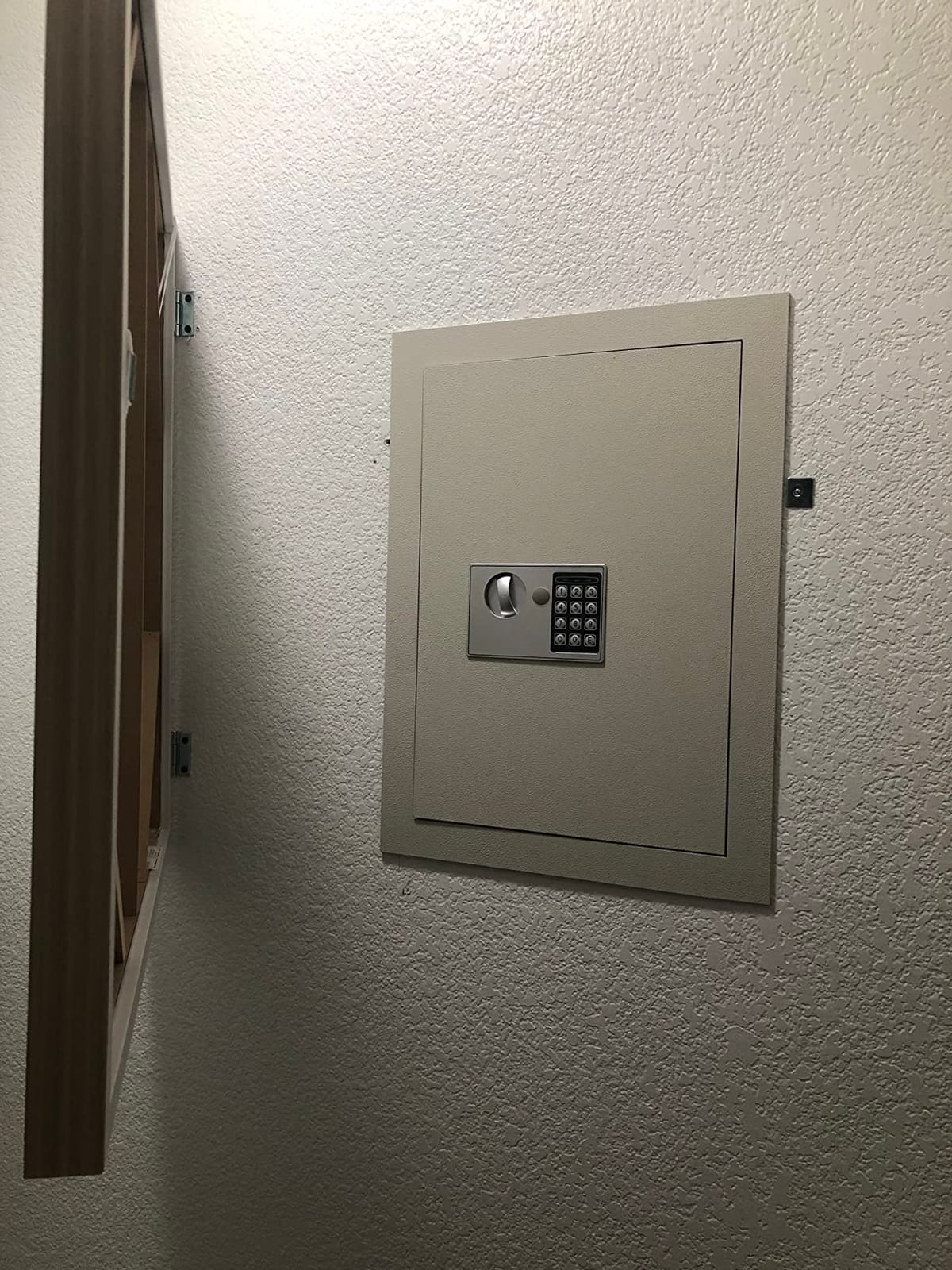 In-Wall Safe with Electronic Keypad and 2 Manual Override Keys - Protect Money, Jewelry, and Passports at Home or Business by Paragon Safes (Gray) customer photo 2