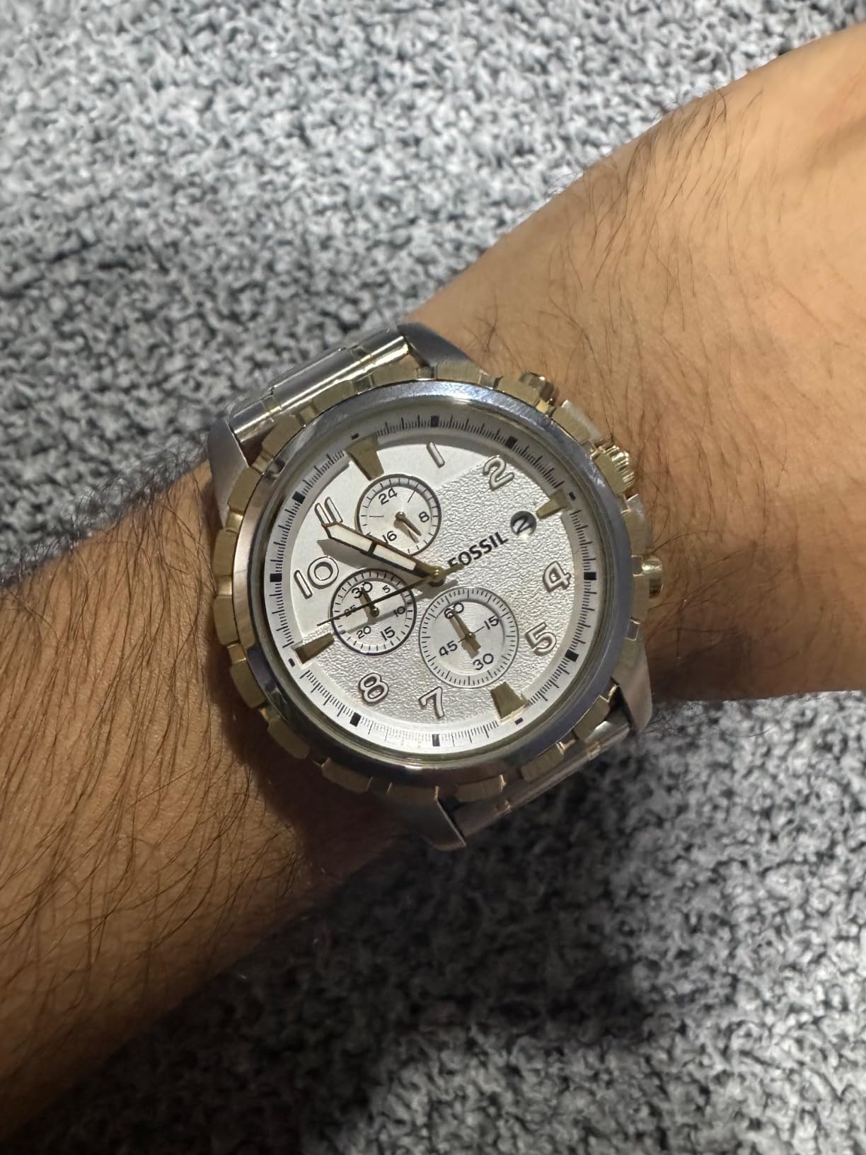 Fossil Men's Dean Quartz Stainless Steel Chronograph Watch for Men customer photo 1