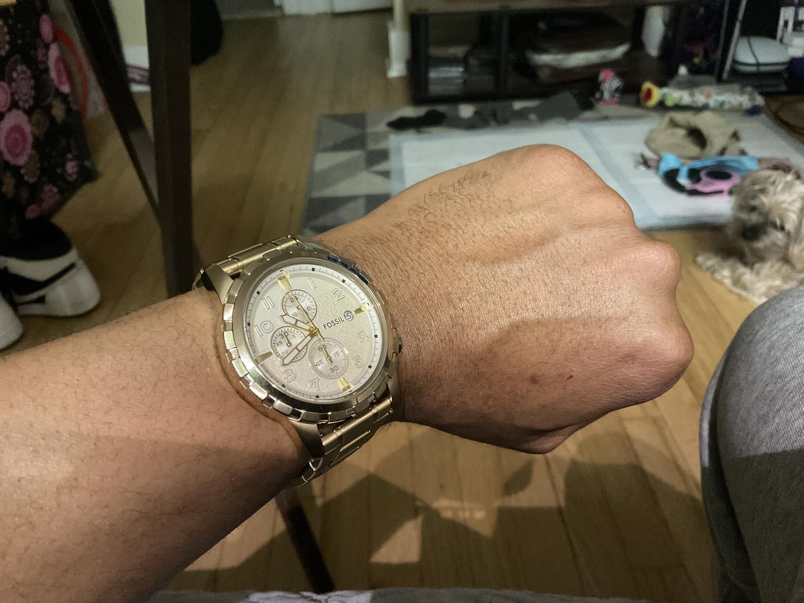 Fossil Men's Dean Quartz Stainless Steel Chronograph Watch for Men customer photo 2
