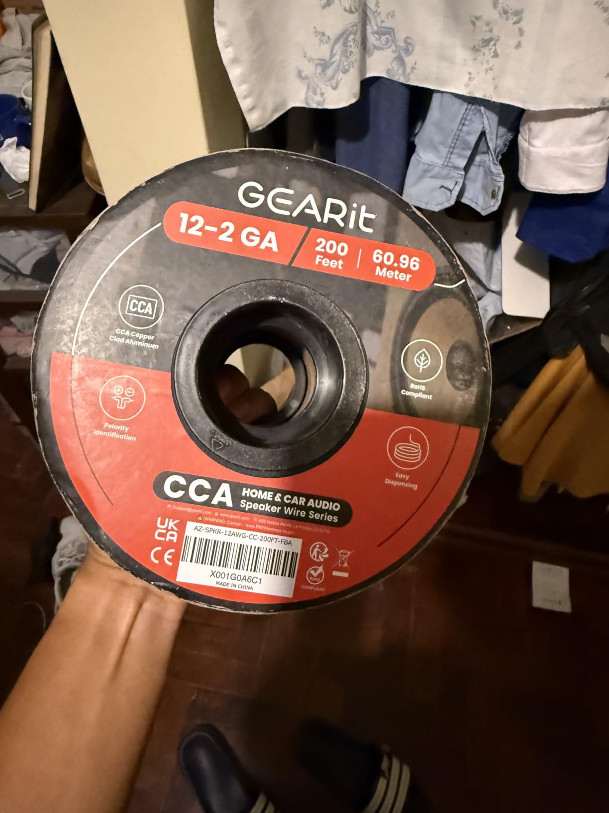 GEARit 12 Gauge Speaker Wire 100FT, 12/2 CCA Cable for Home Theater customer photo 2