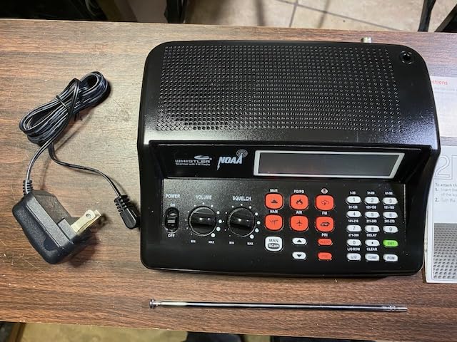 Whistler WS1025 Analog Desktop Scanner – Programmable Police/Fire/Weather Radio with 200 Channels and Backlit LCD Display – Easy-to-Use Base Unit – Black customer photo 1