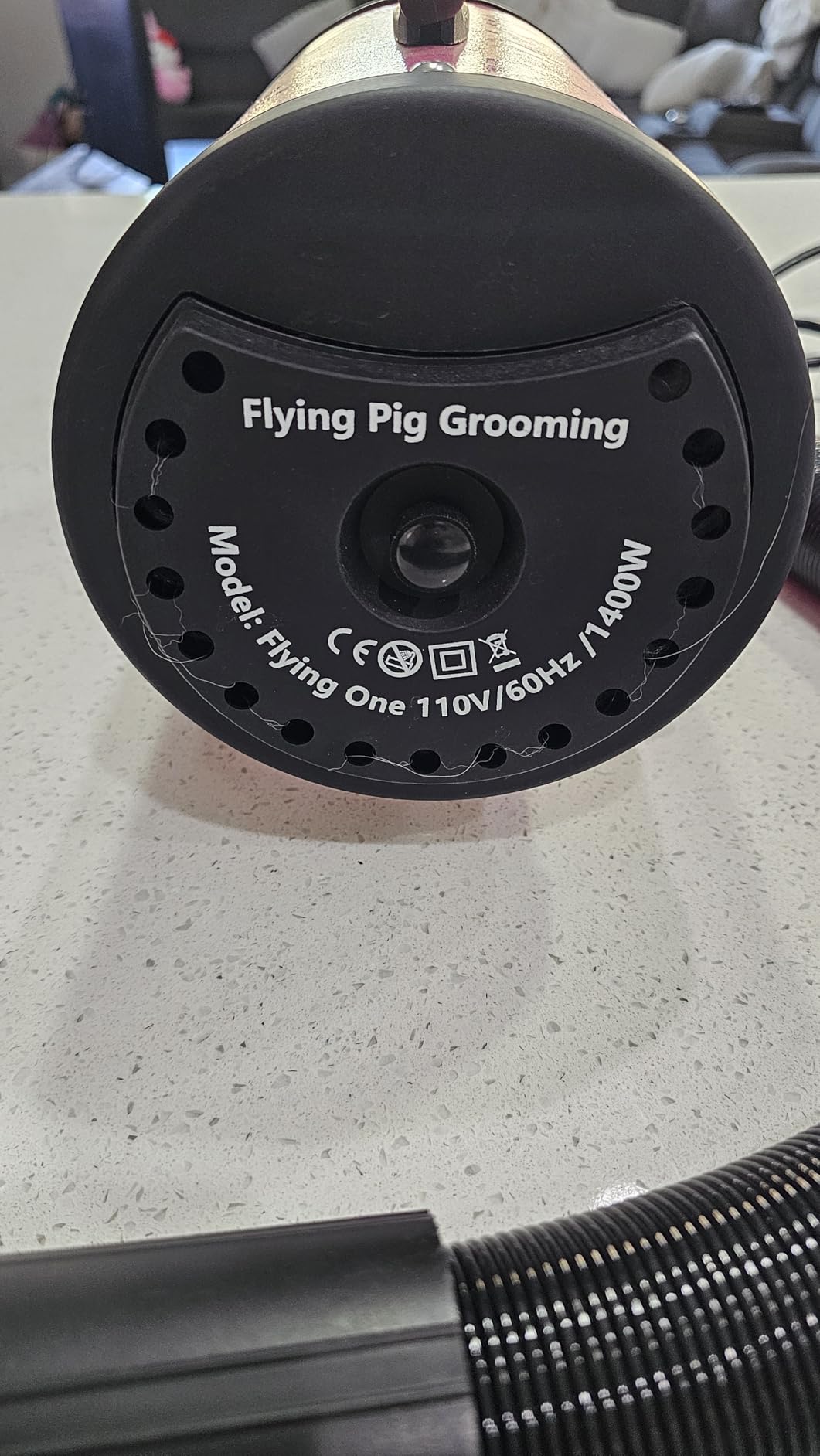 Flying Pig High Velocity Dog Pet Grooming Dryer w/Heater (Model: Flying One, Purple) customer photo 1