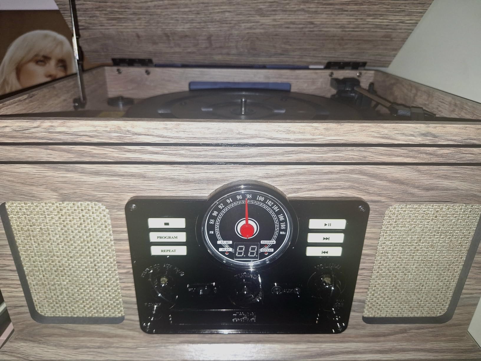 Victrola Quincy - 6-in-1 Bluetooth Record Player - Mahogany customer photo 1