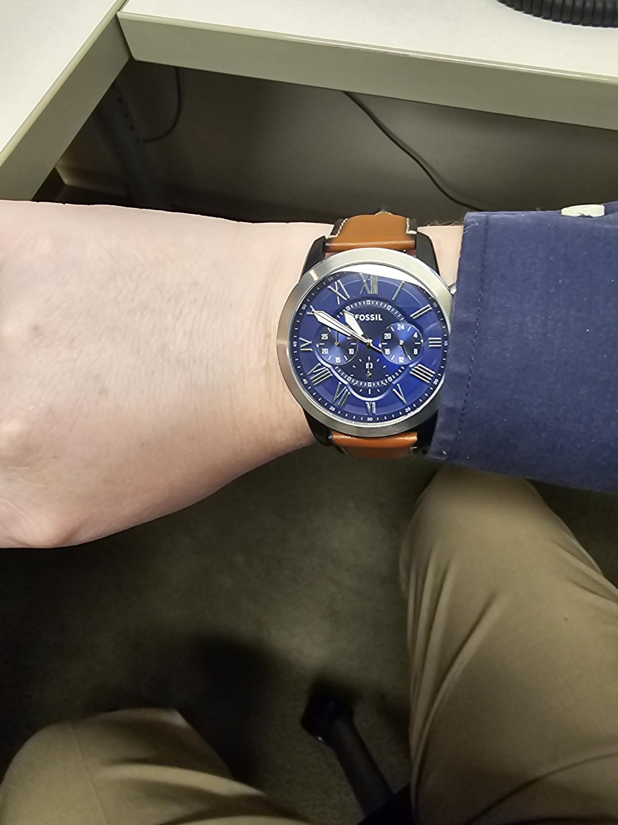 Fossil Men's Grant Quartz Chronograph Watch customer photo 2