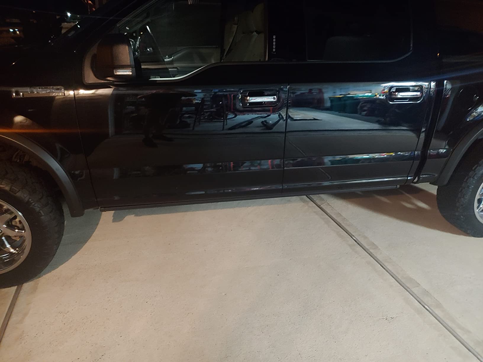 RealTruck AMP Research PowerStep Plug-N-Play Retractable Electric Truck Steps with LED Step Lights | Fits 2015 - 2020 Ford F-150 Regular Cab/SuperCab/SuperCrew | 76151-01A customer photo 1