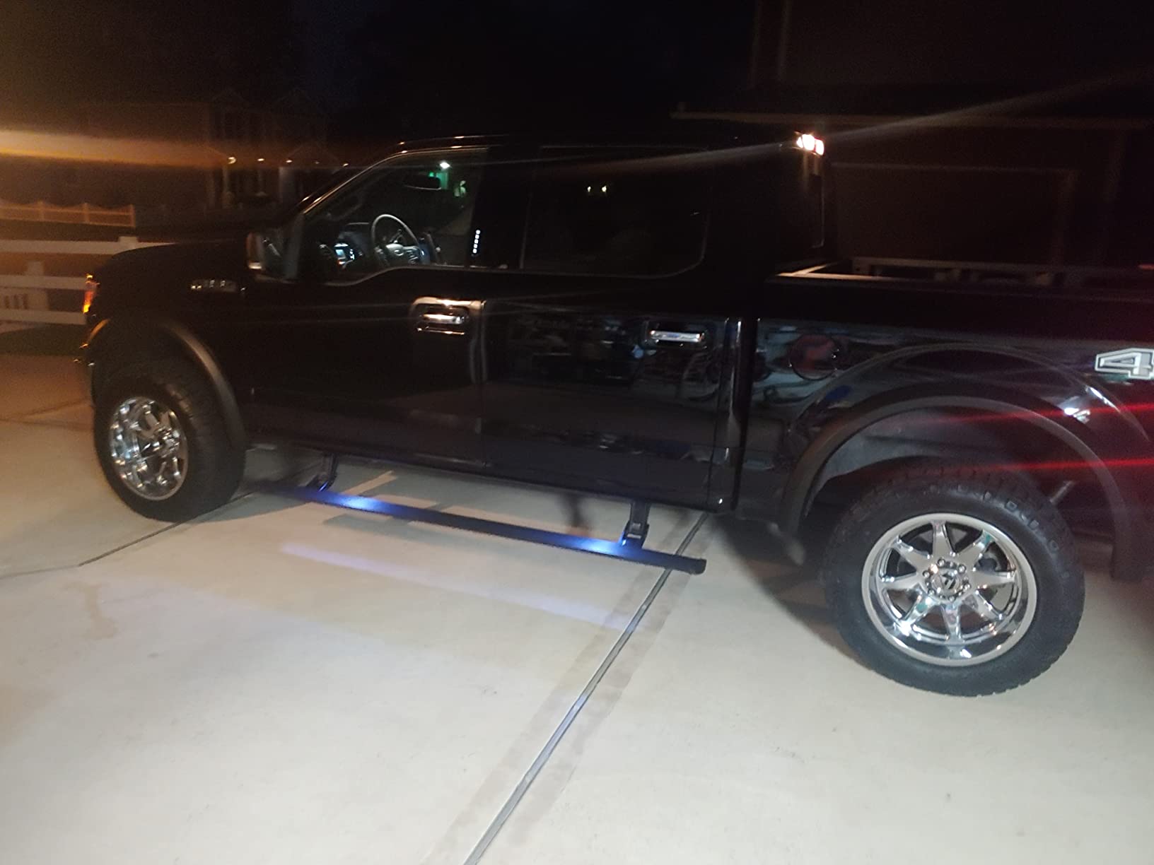 RealTruck AMP Research PowerStep Plug-N-Play Retractable Electric Truck Steps with LED Step Lights | Fits 2015 - 2020 Ford F-150 Regular Cab/SuperCab/SuperCrew | 76151-01A customer photo 2